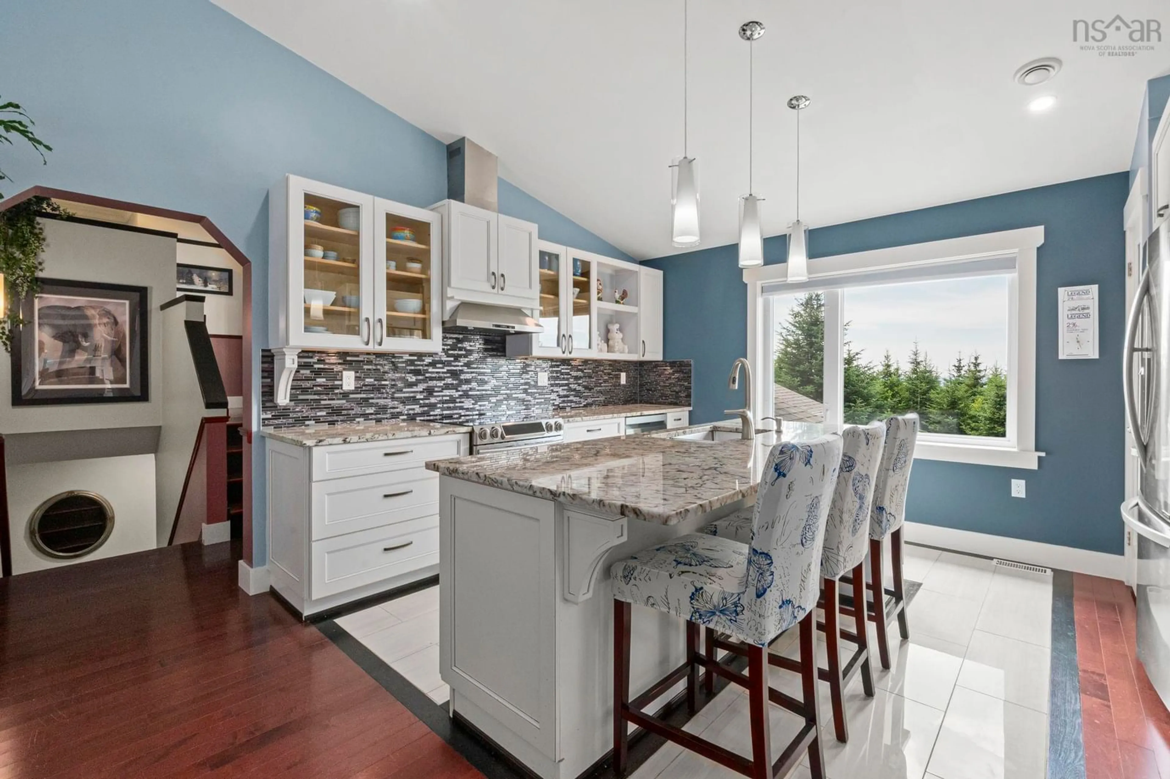 Open concept kitchen, ceramic/tile floor for 116 Whitecap Ridge, Black Point Nova Scotia B0J 1T0