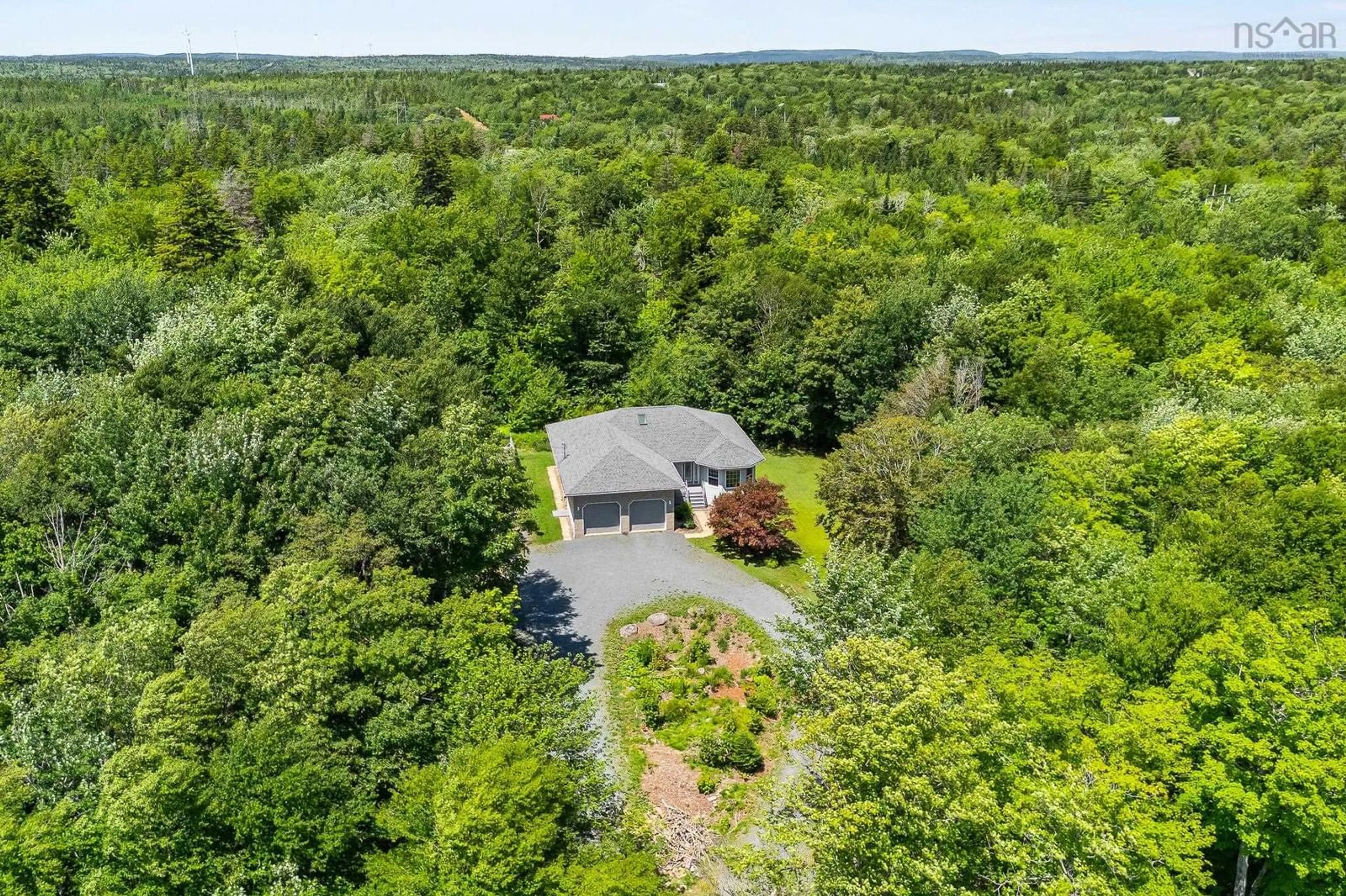 A pic from outside/outdoor area/front of a property/back of a property/a pic from drone, forest/trees view for 21 Cedarcrest Dr, Hammonds Plains Nova Scotia B4B 1T3