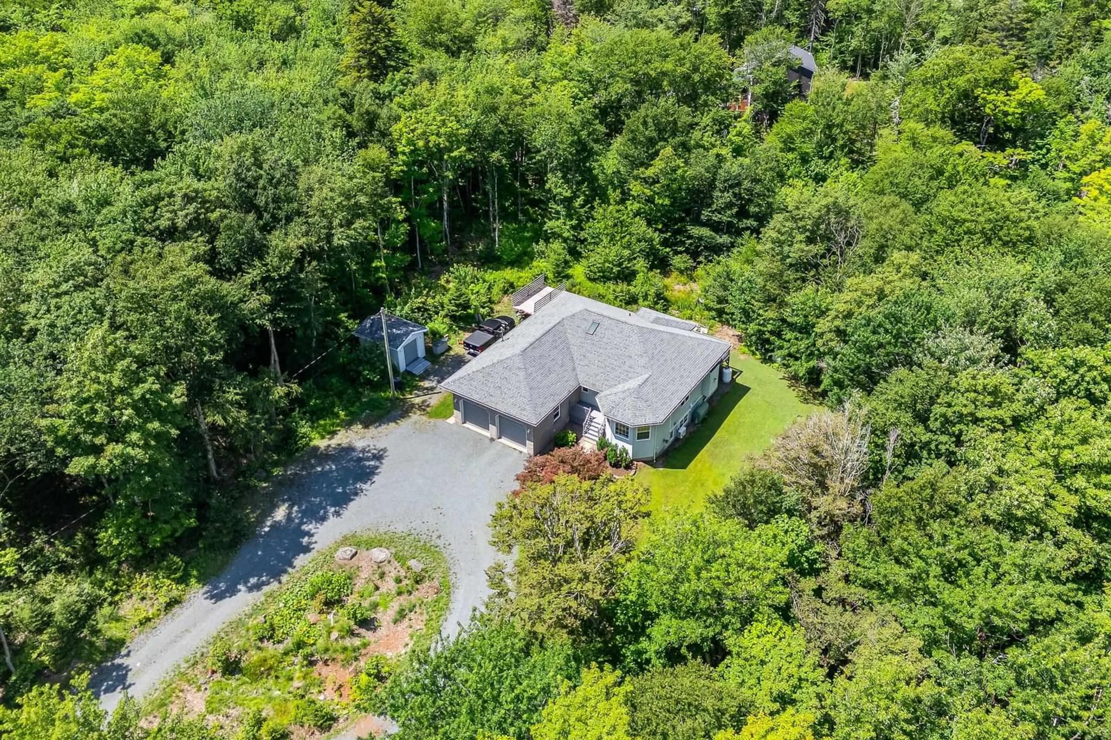 A pic from outside/outdoor area/front of a property/back of a property/a pic from drone, unknown for 21 Cedarcrest Dr, Hammonds Plains Nova Scotia B4B 1T3