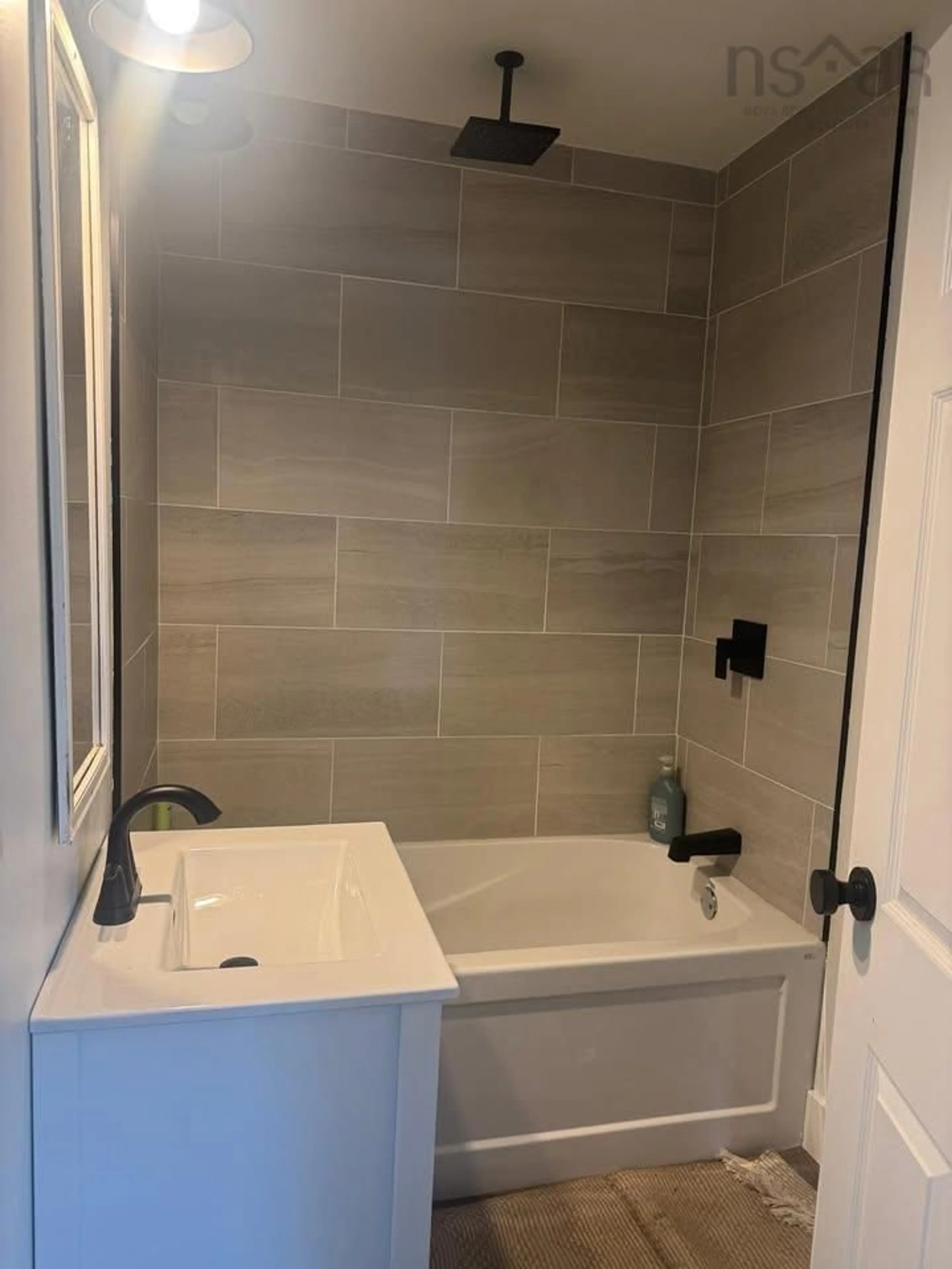 Contemporary bathroom, ceramic/tile floor for 3804 Lawrencetown Rd, Lawrencetown Nova Scotia B2Z 1P9