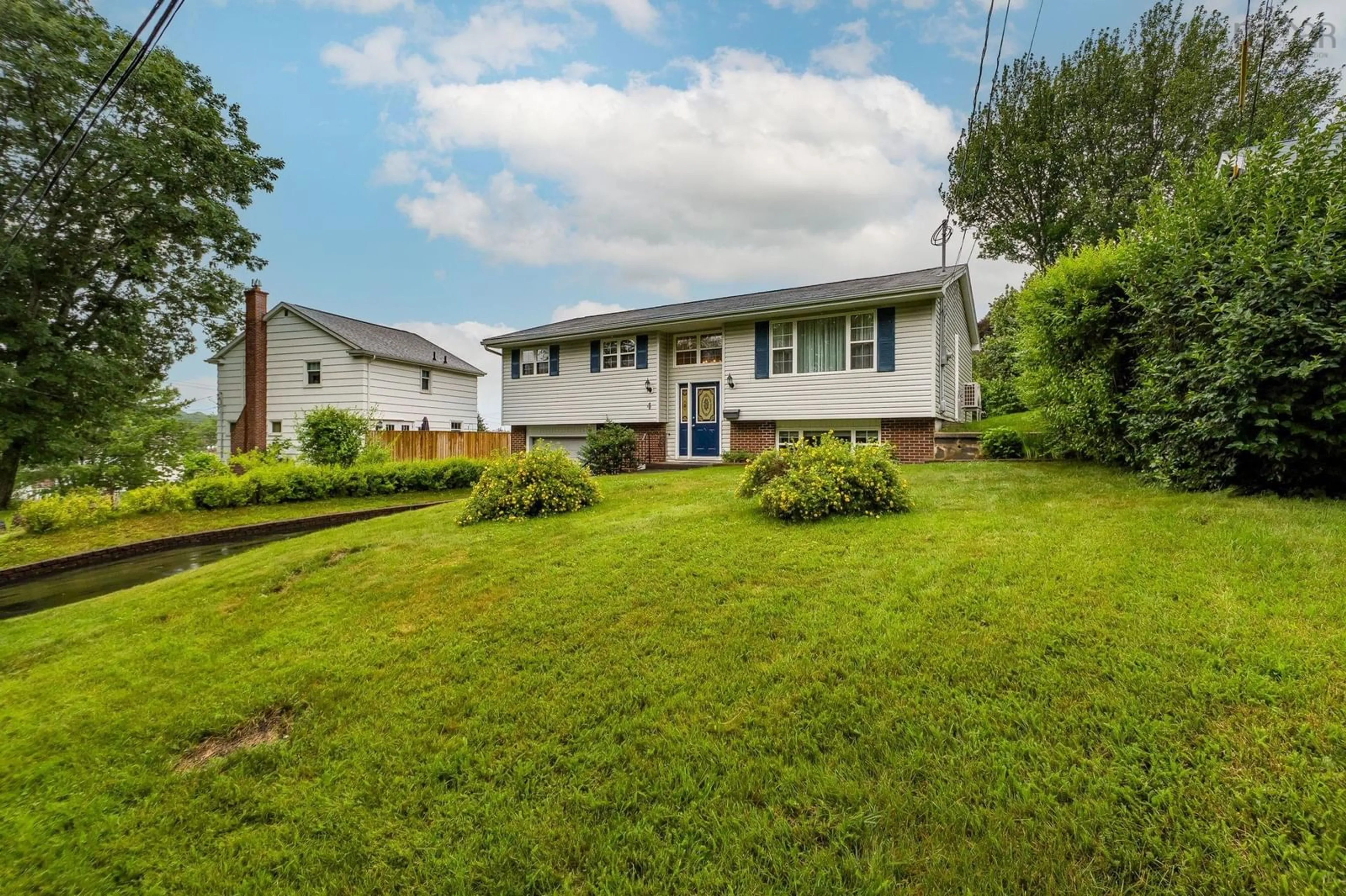 Home with vinyl exterior material, street for 4 Meadowview Dr, Bedford Nova Scotia B4A 2C3
