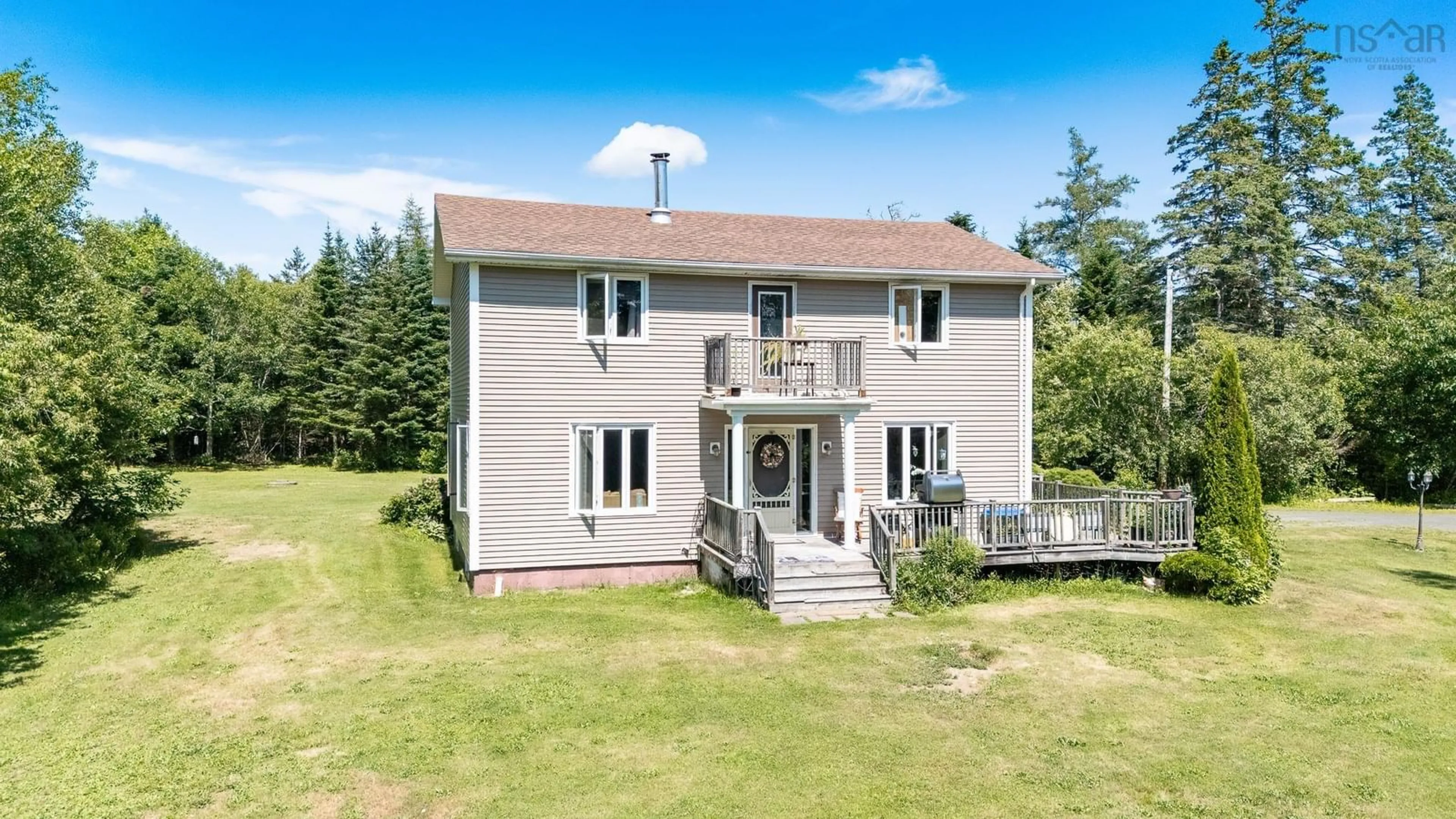 A pic from outside/outdoor area/front of a property/back of a property/a pic from drone, building for 7514 Highway 3, Ste. Anne Du Ruisseau Nova Scotia B0W 2X0