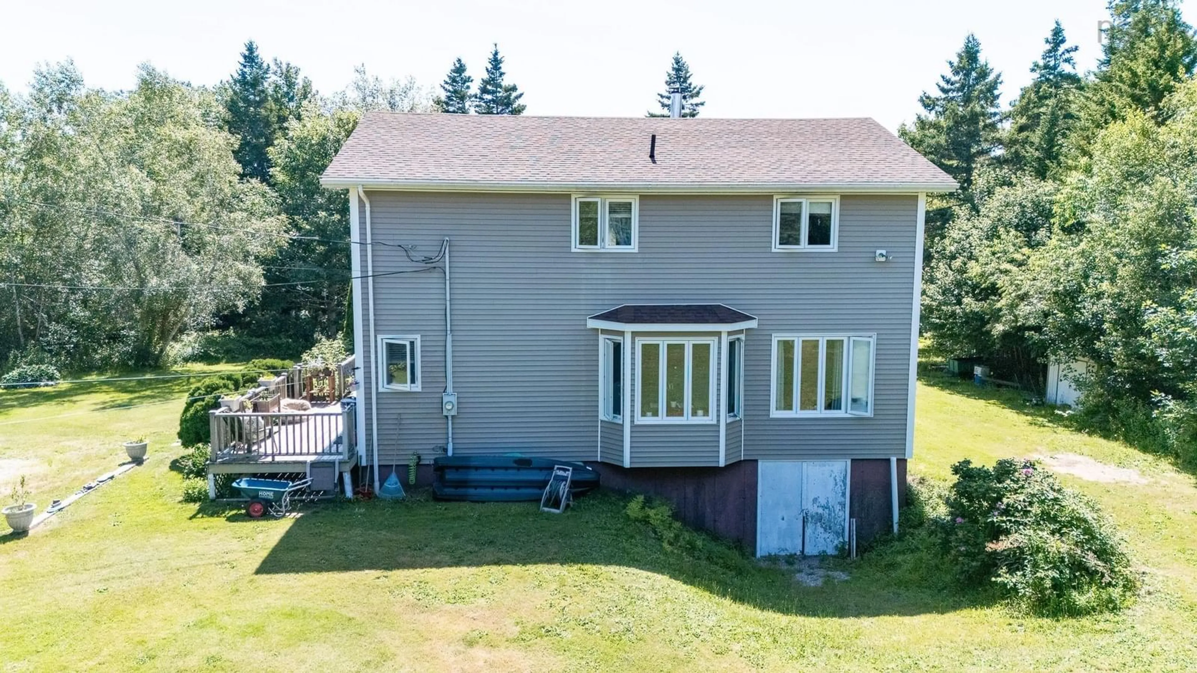 A pic from outside/outdoor area/front of a property/back of a property/a pic from drone, building for 7514 Highway 3, Ste. Anne Du Ruisseau Nova Scotia B0W 2X0
