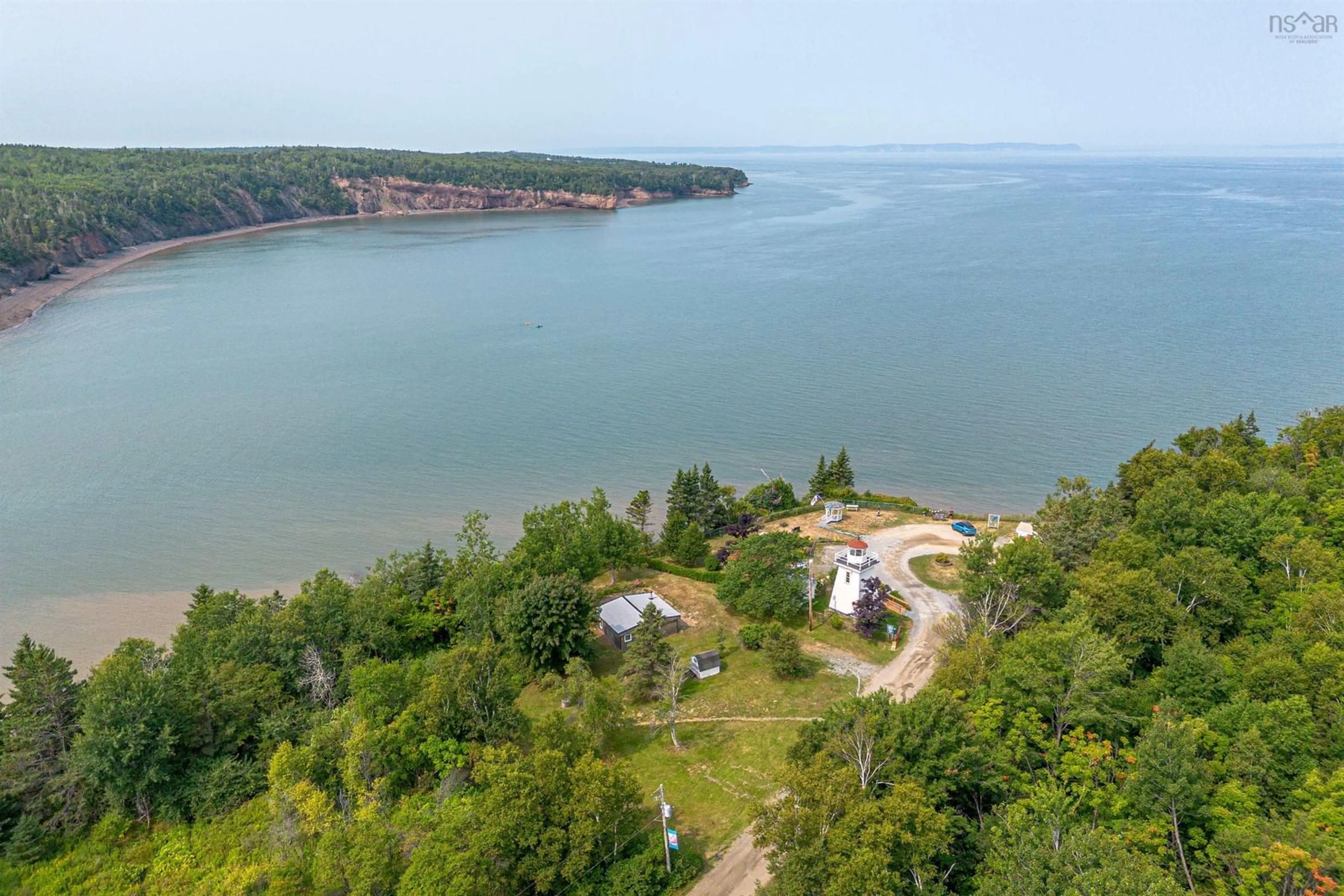 A pic from outside/outdoor area/front of a property/back of a property/a pic from drone, water/lake/river/ocean view for 101 Lorne Smith Rd, Walton Nova Scotia B0N 2R0