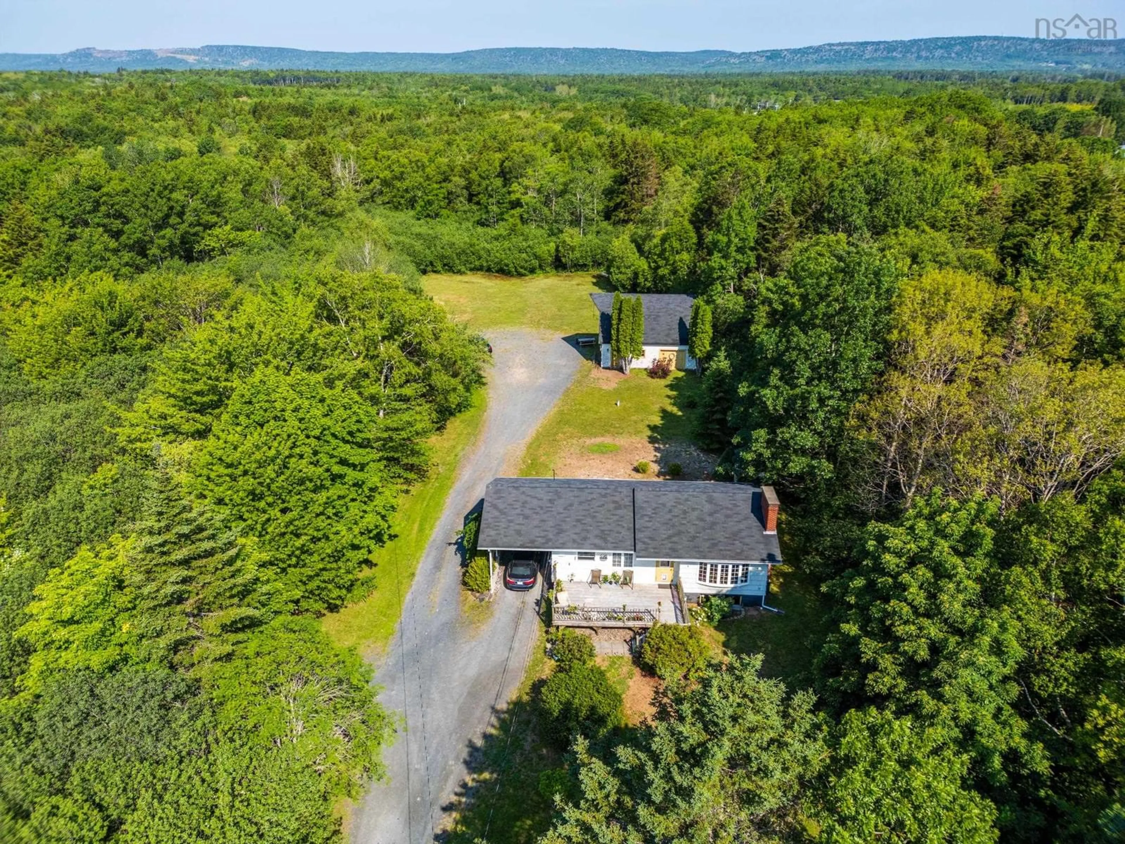 A pic from outside/outdoor area/front of a property/back of a property/a pic from drone, unknown for 190 Highway 303, Conway Nova Scotia B0V 1A0