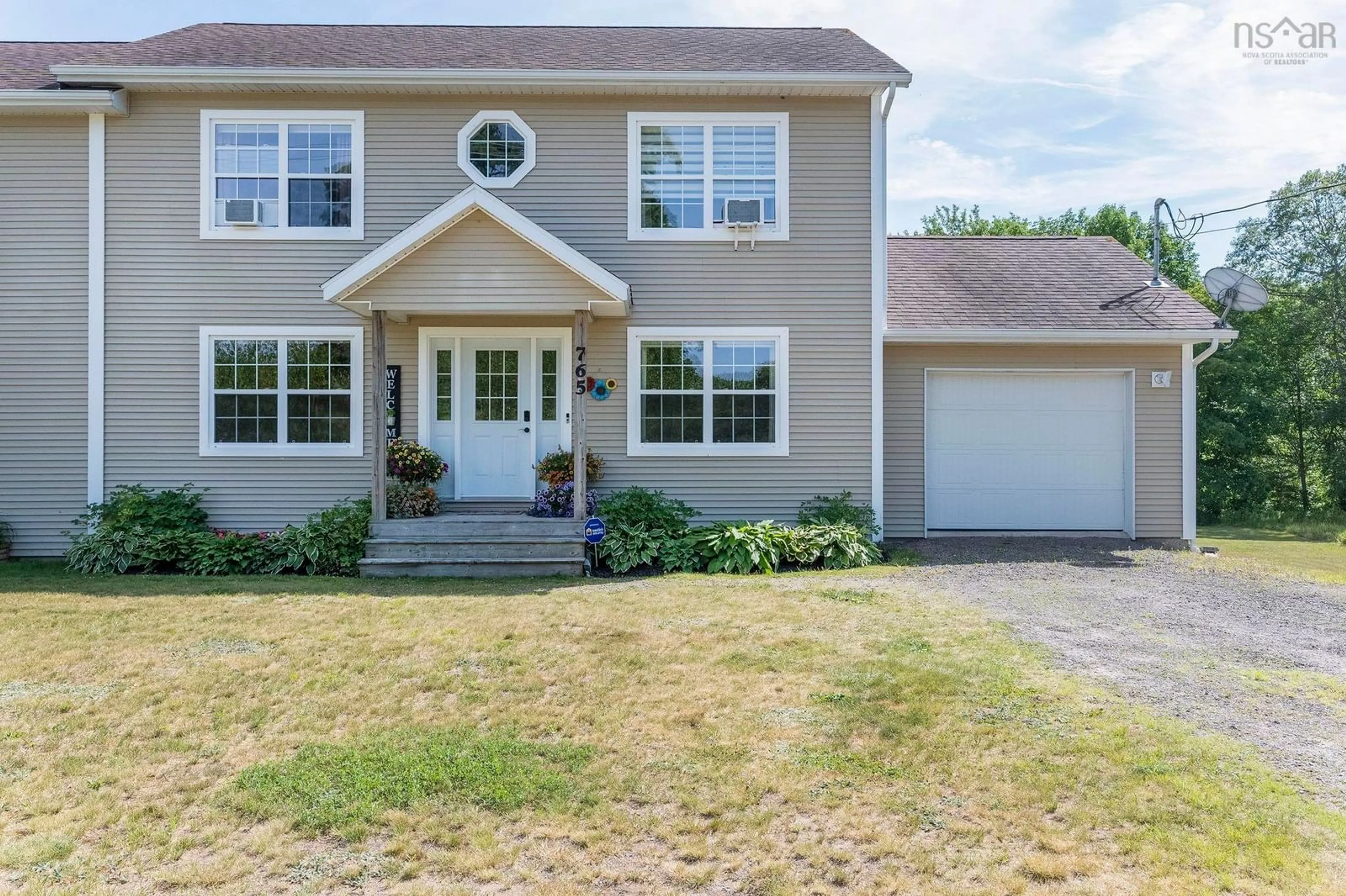 Home with vinyl exterior material, street for 765 Rocknotch Rd, Greenwood Nova Scotia B0P 1R0