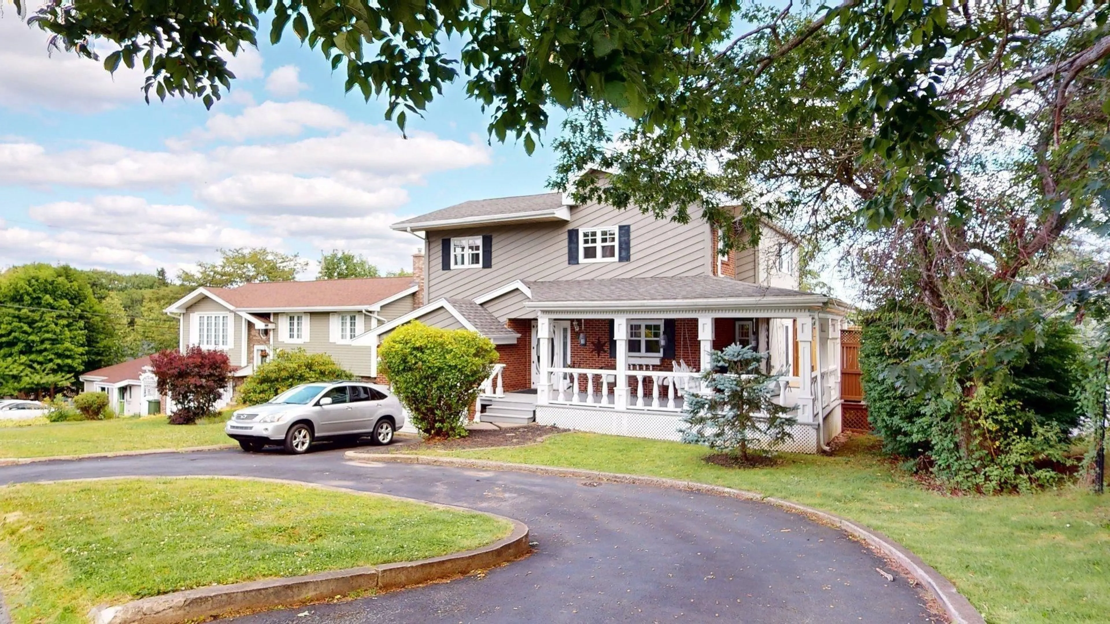 Home with vinyl exterior material, street for 8 Glen Manor Drive, Dartmouth Nova Scotia B3A 3S5