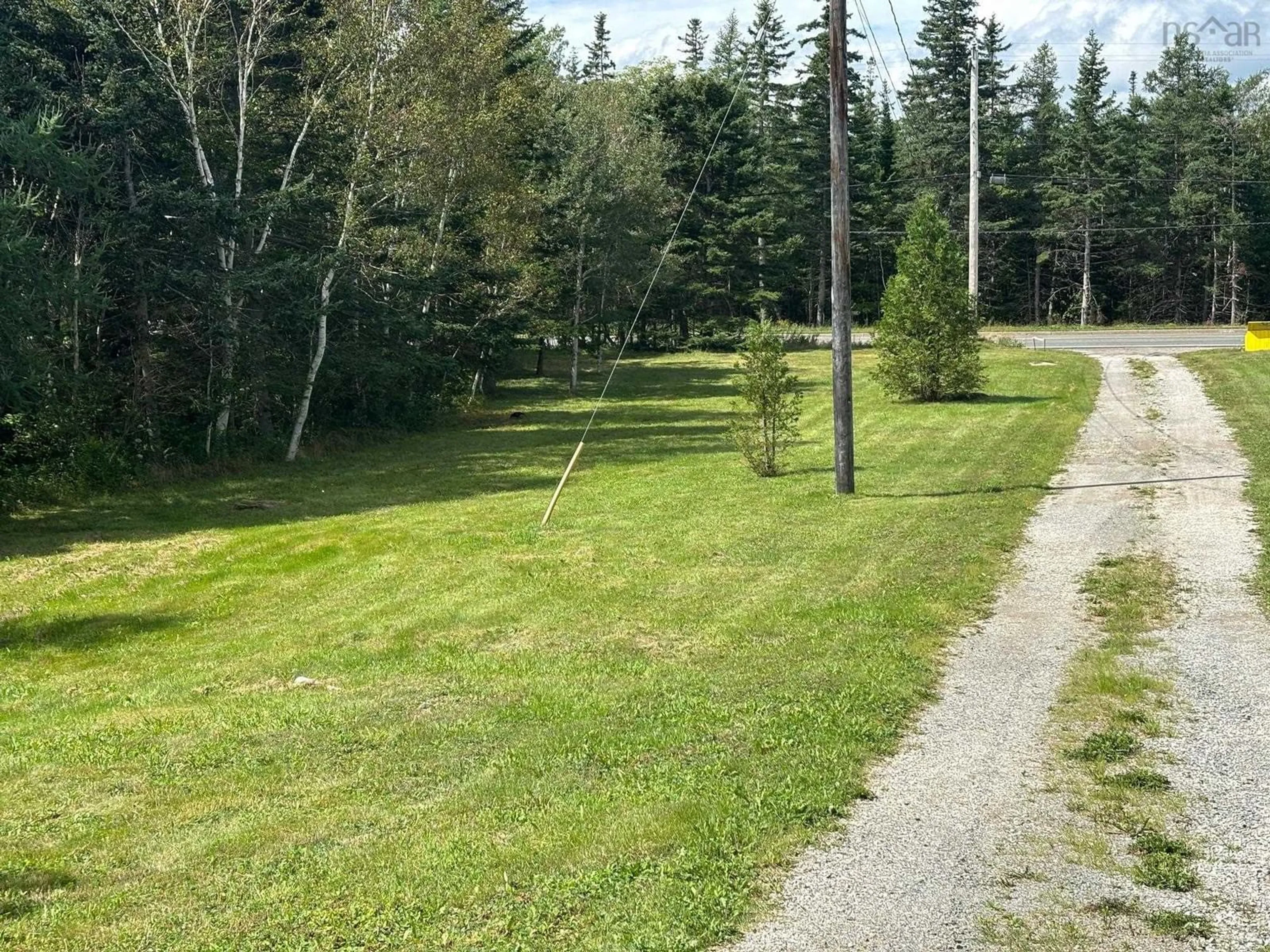 A pic from outside/outdoor area/front of a property/back of a property/a pic from drone, forest/trees view for 1619 Gabarus Hwy, Prime Brook Nova Scotia B1L 1E8