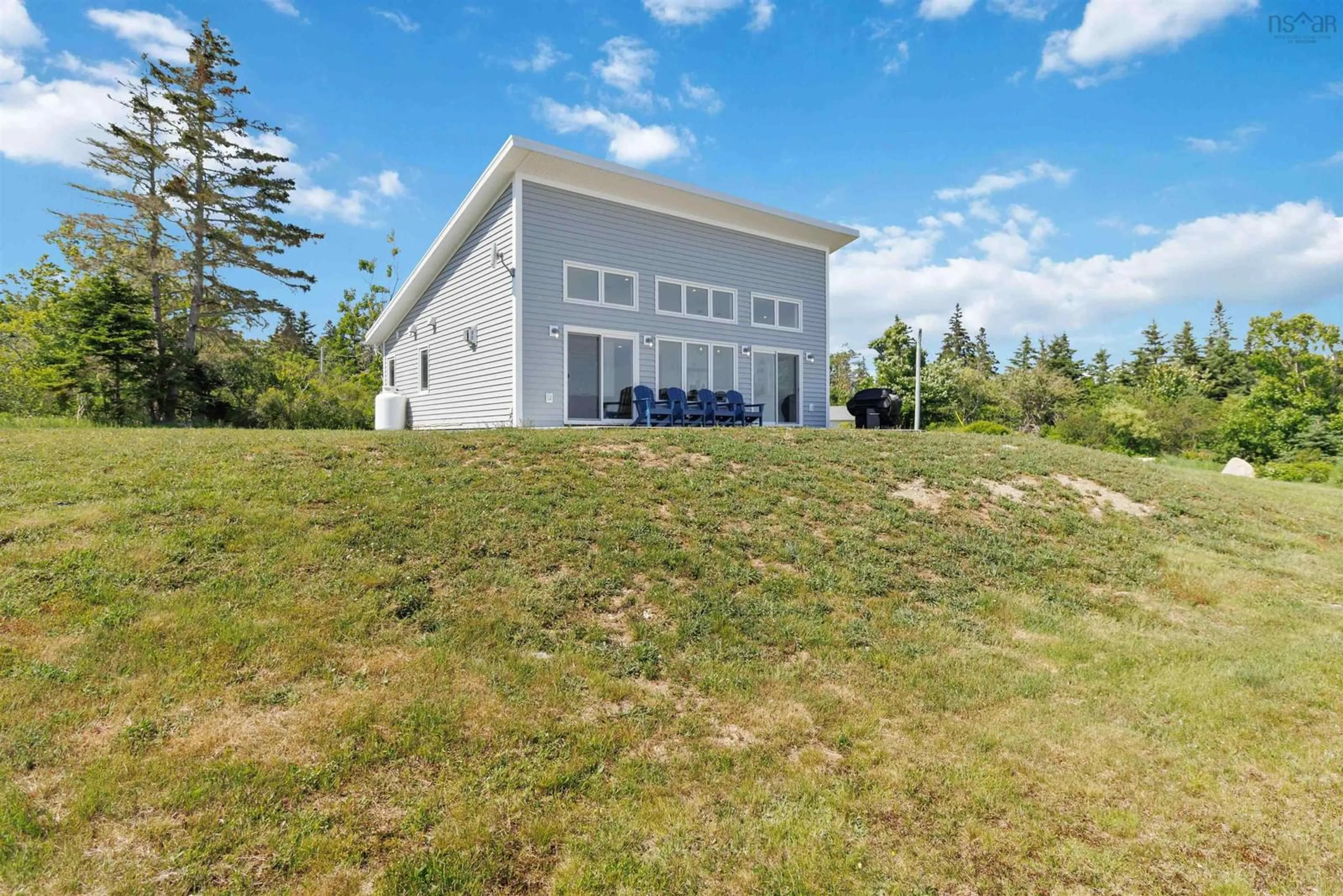 A pic from outside/outdoor area/front of a property/back of a property/a pic from drone, building for 6837 Highway 3, Hunts Point Nova Scotia B0T 1G0
