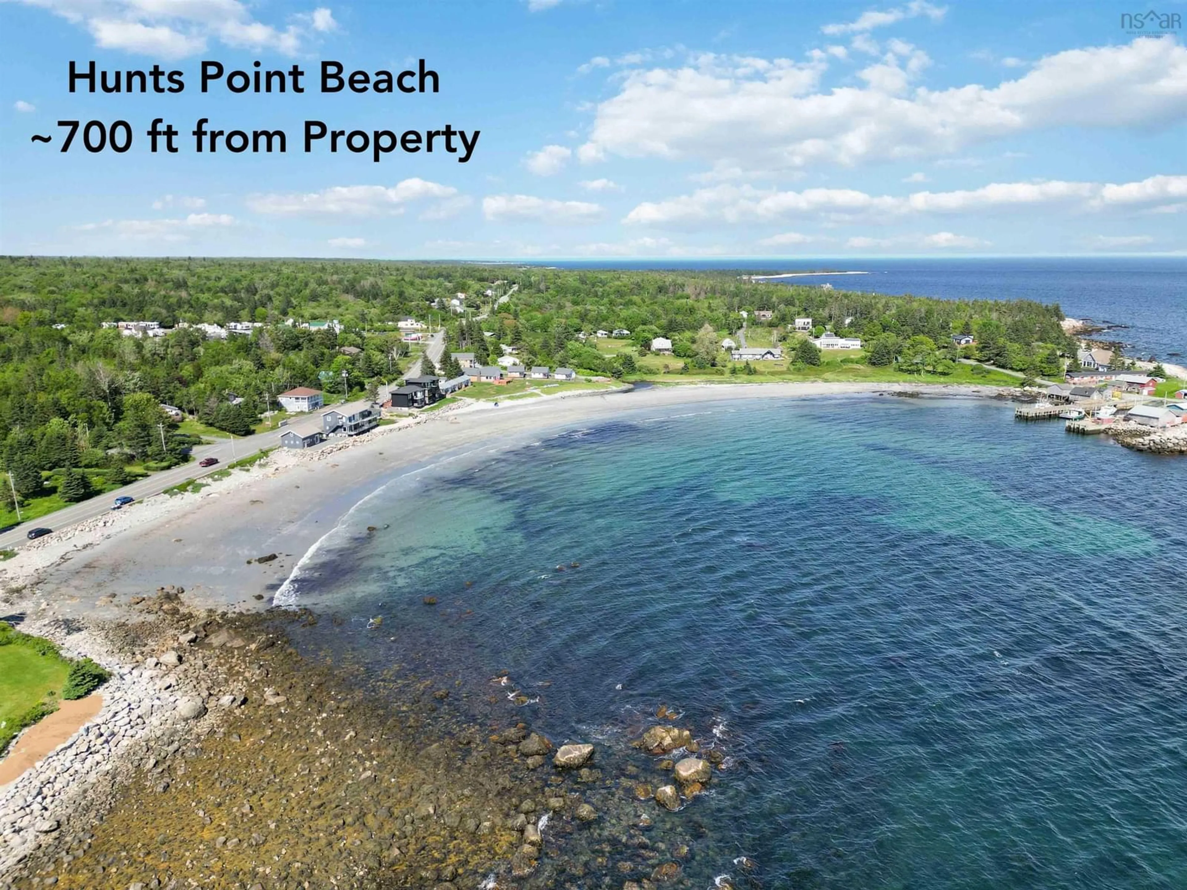 A pic from outside/outdoor area/front of a property/back of a property/a pic from drone, water/lake/river/ocean view for 6837 Highway 3, Hunts Point Nova Scotia B0T 1G0