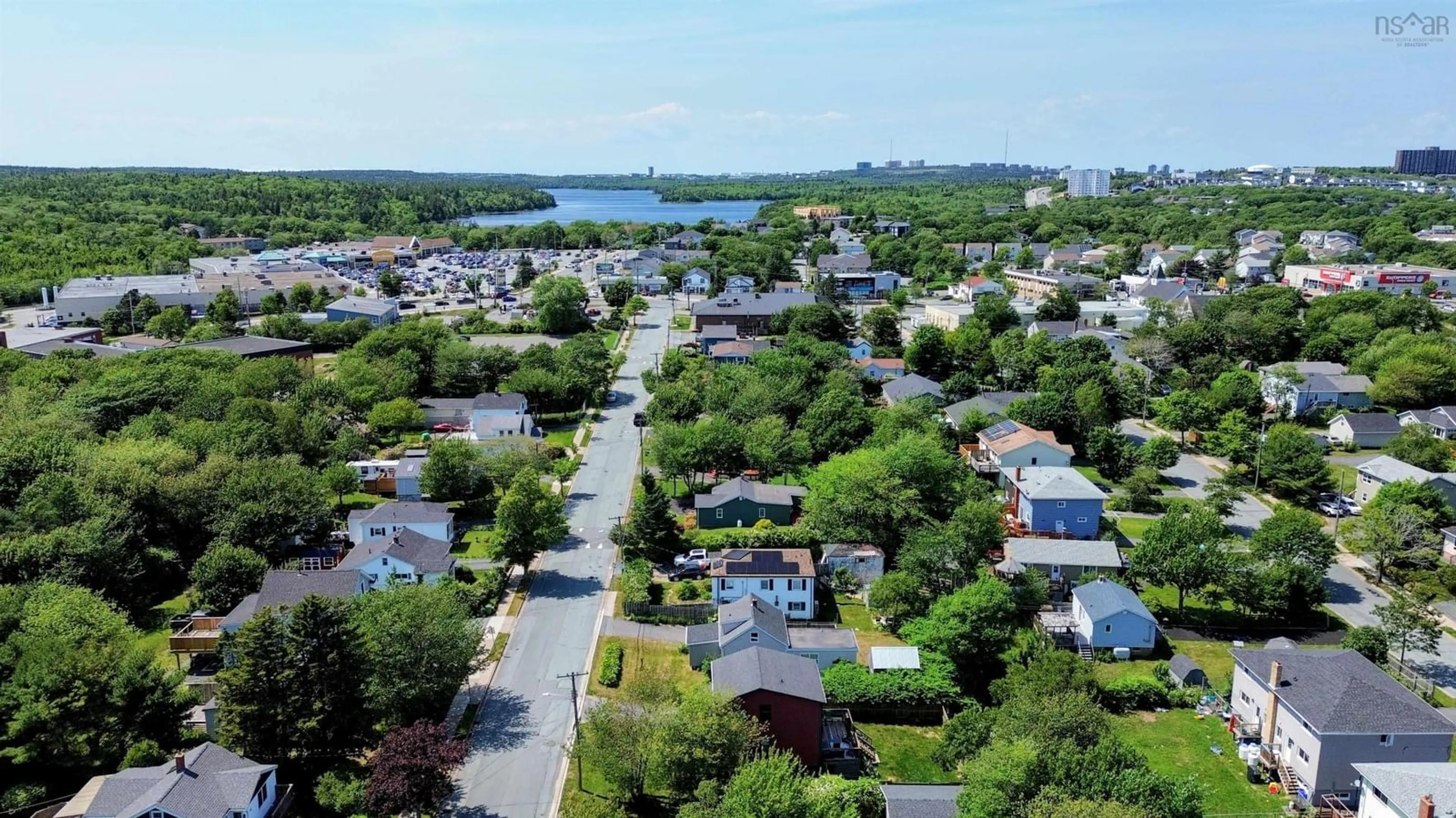 A pic from outside/outdoor area/front of a property/back of a property/a pic from drone, water/lake/river/ocean view for 28 Pine Grove Dr, Halifax Nova Scotia B3R 1S1