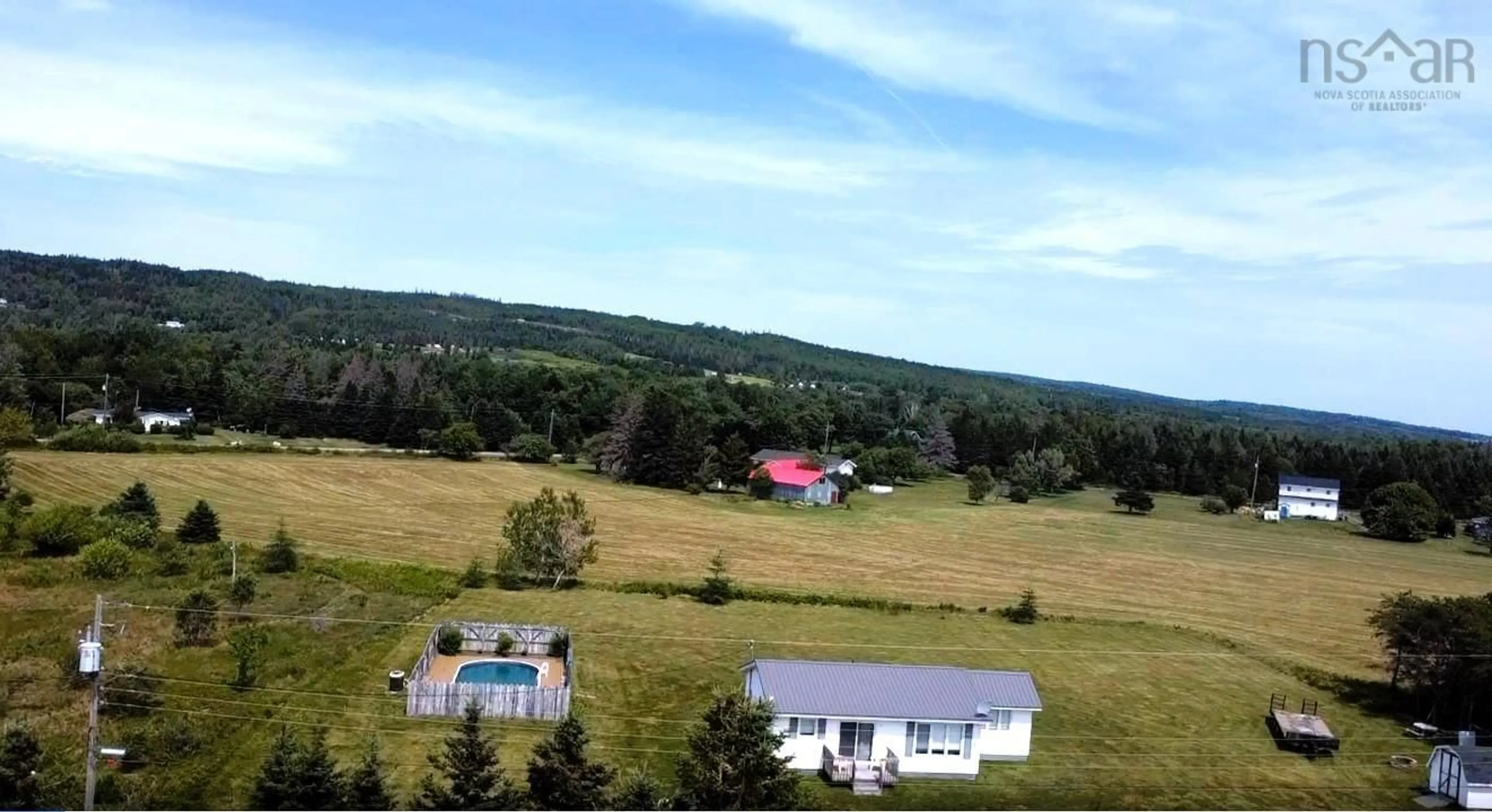 A pic from outside/outdoor area/front of a property/back of a property/a pic from drone, mountain view for 74 Brickhills Lane, Economy Nova Scotia B0M 1B0