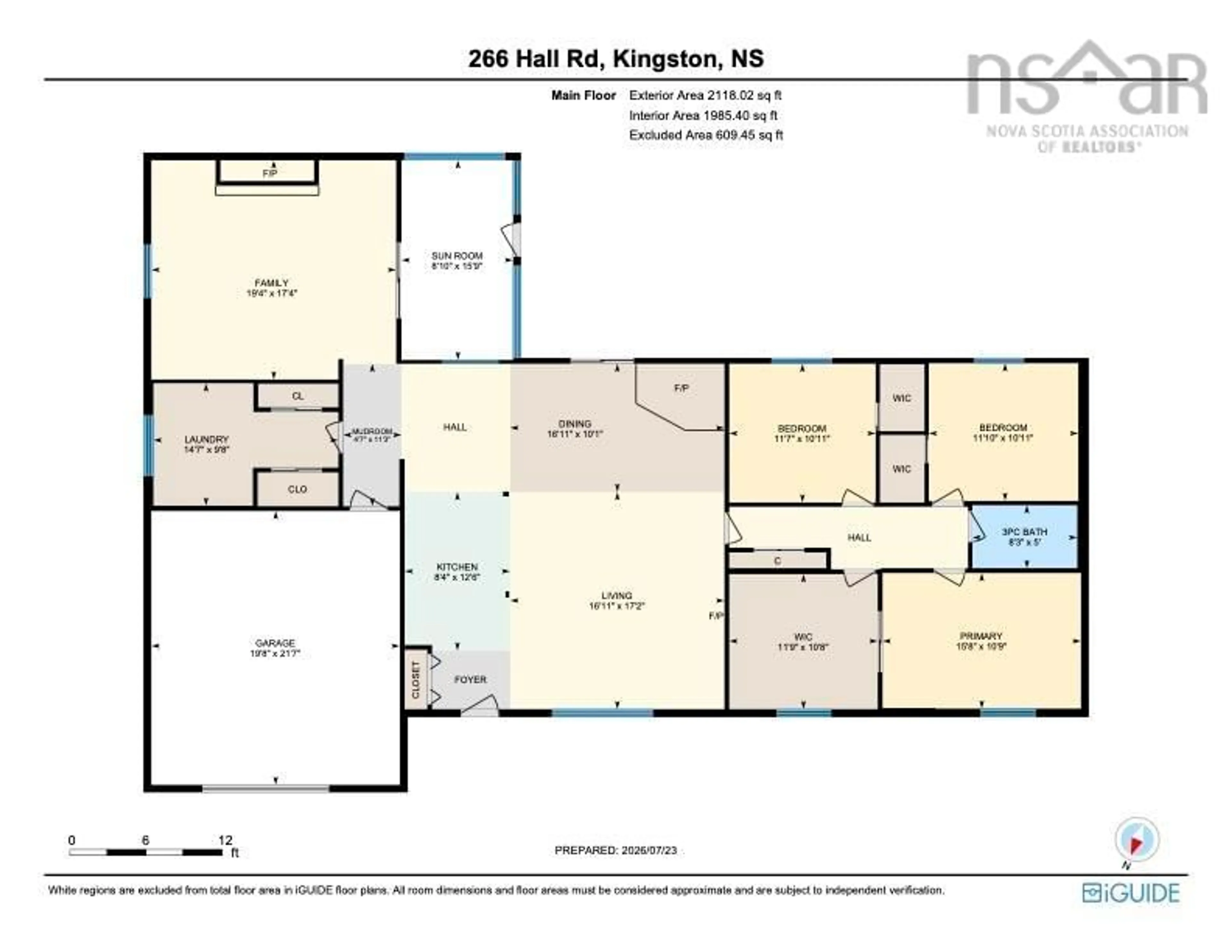 Floor plan for 266 Hall Rd, South Greenwood Nova Scotia B0P 1R0