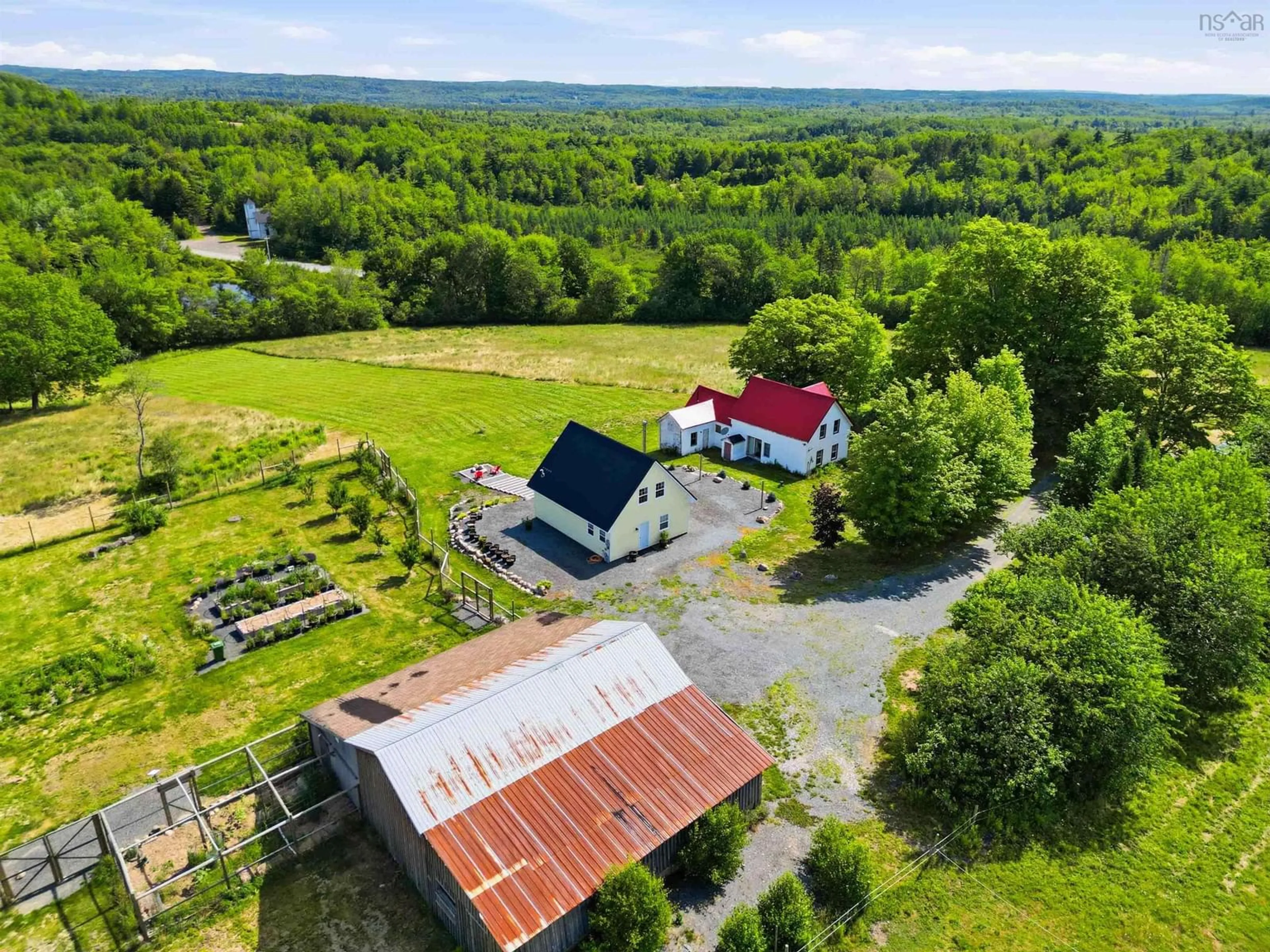 A pic from outside/outdoor area/front of a property/back of a property/a pic from drone, building for 1368 Highway 208, Simpsons Corner Nova Scotia B0R 1E0