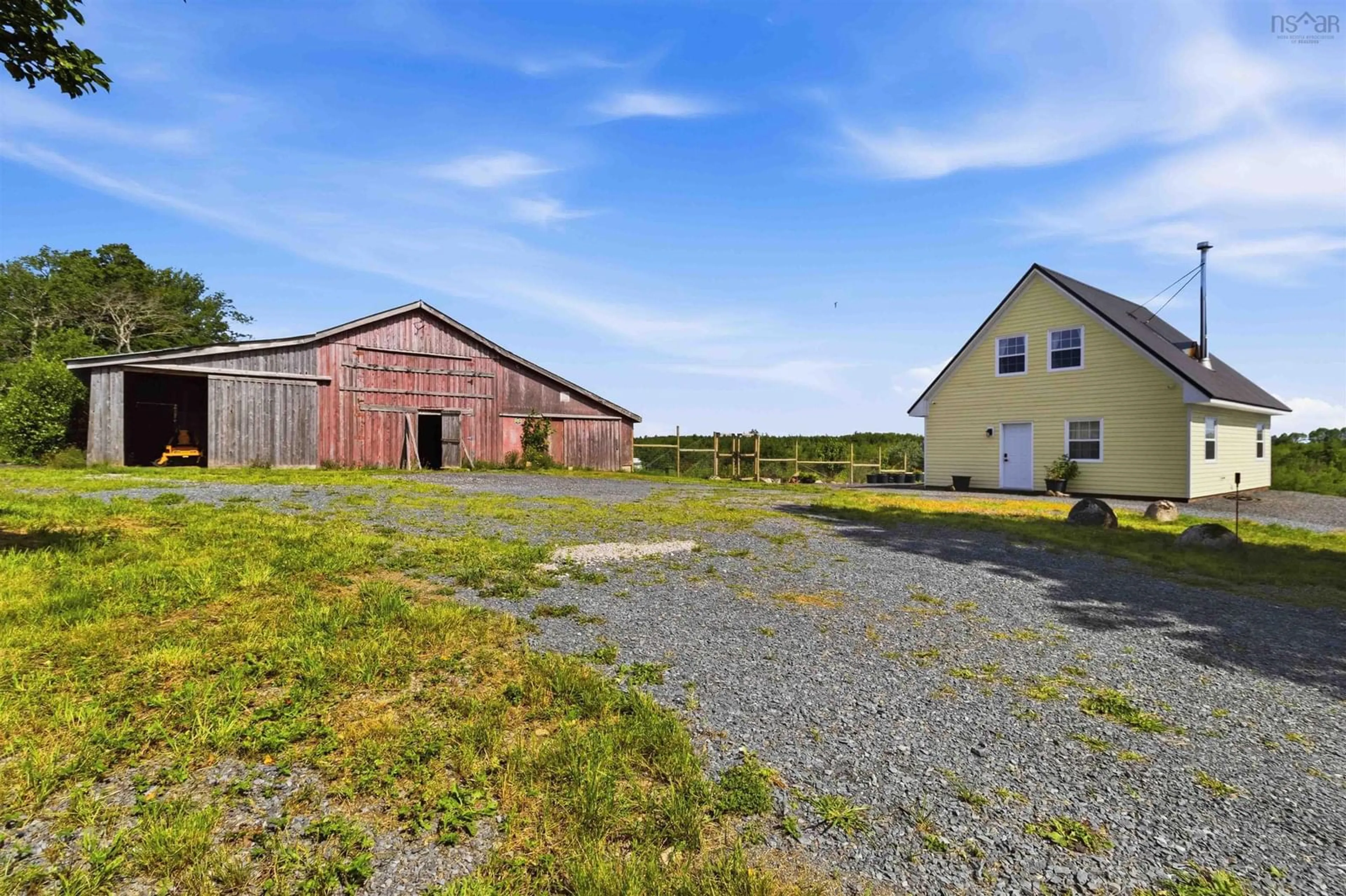 A pic from outside/outdoor area/front of a property/back of a property/a pic from drone, building for 1368 Highway 208, Simpsons Corner Nova Scotia B0R 1E0