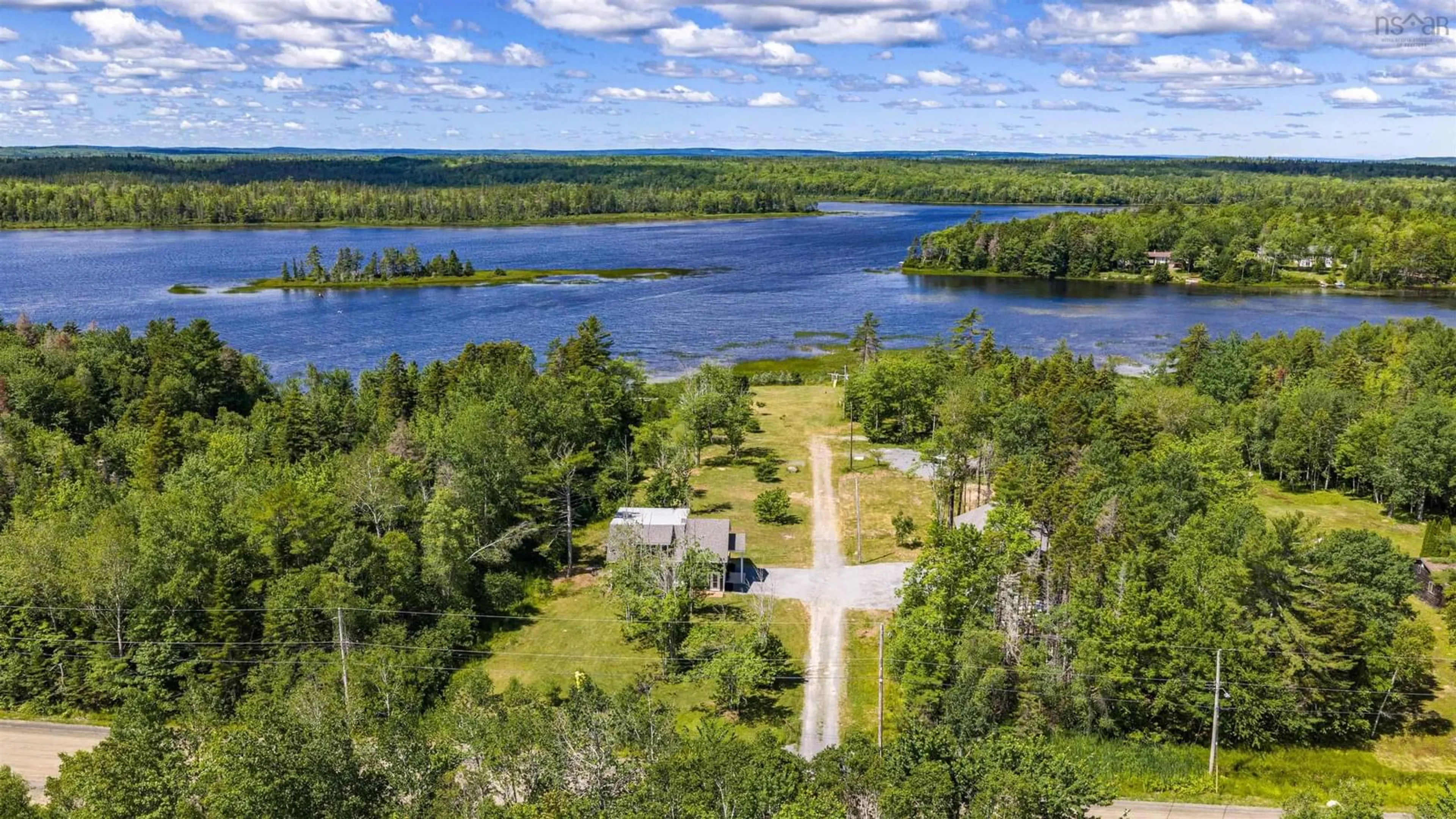 A pic from outside/outdoor area/front of a property/back of a property/a pic from drone, water/lake/river/ocean view for 360 Mcgrath Ave, Upper Rawdon Nova Scotia B0N 2N0