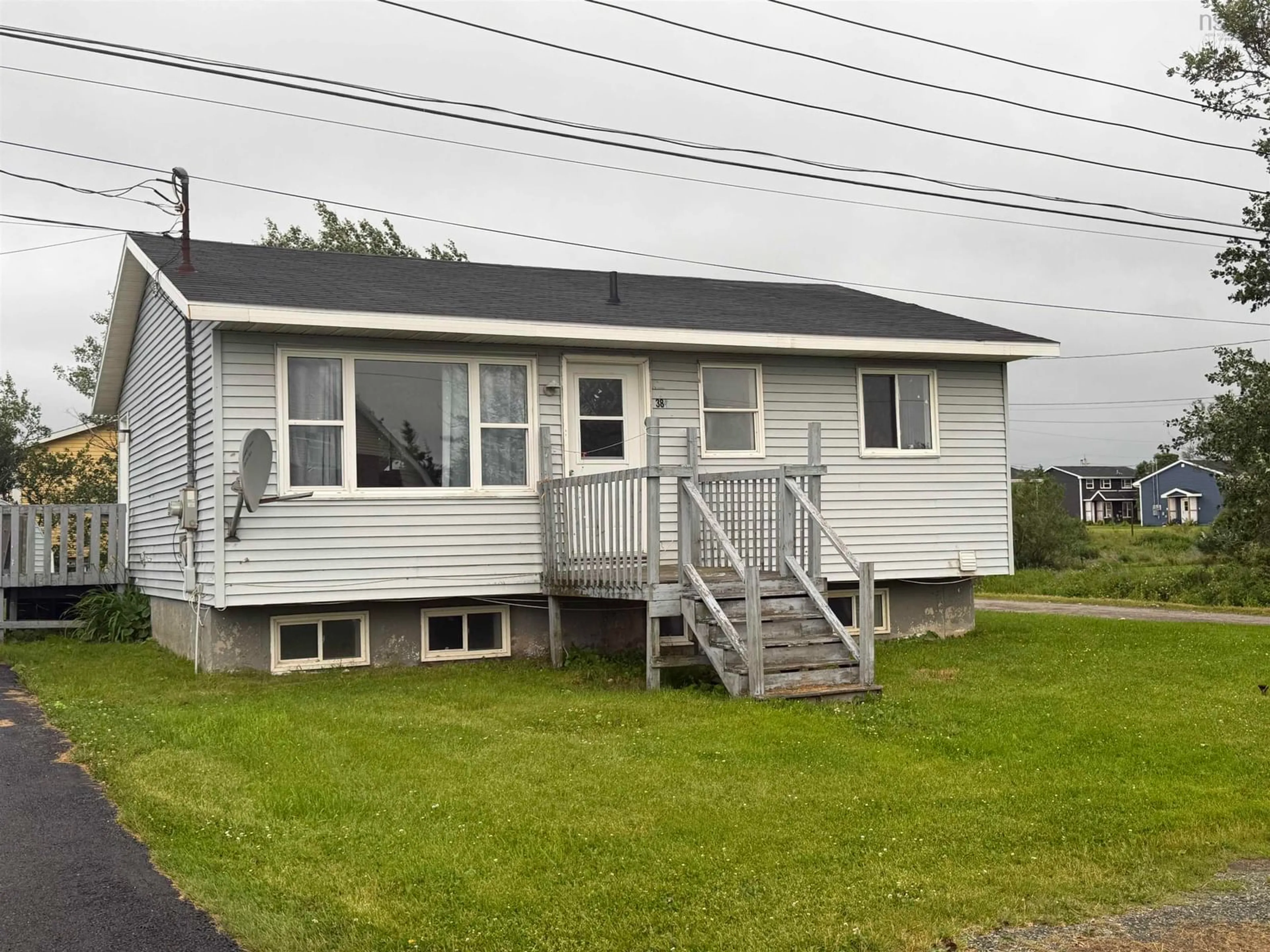 Home with vinyl exterior material, street for 384 Fourteenth St, New Waterford Nova Scotia B1H 4V8