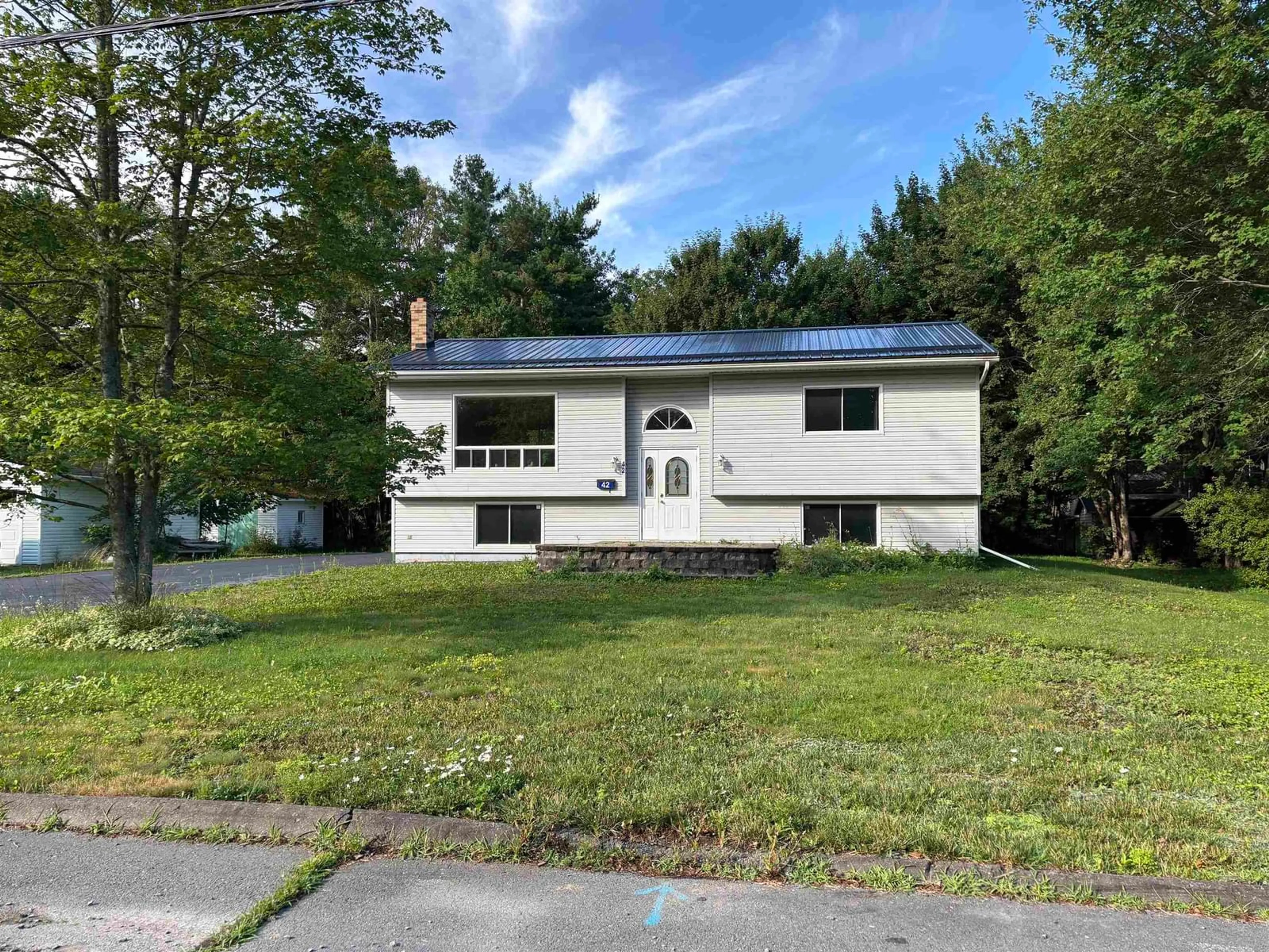 Home with vinyl exterior material, street for 42 Alpine Dr, Bridgewater Nova Scotia B4V 3A7