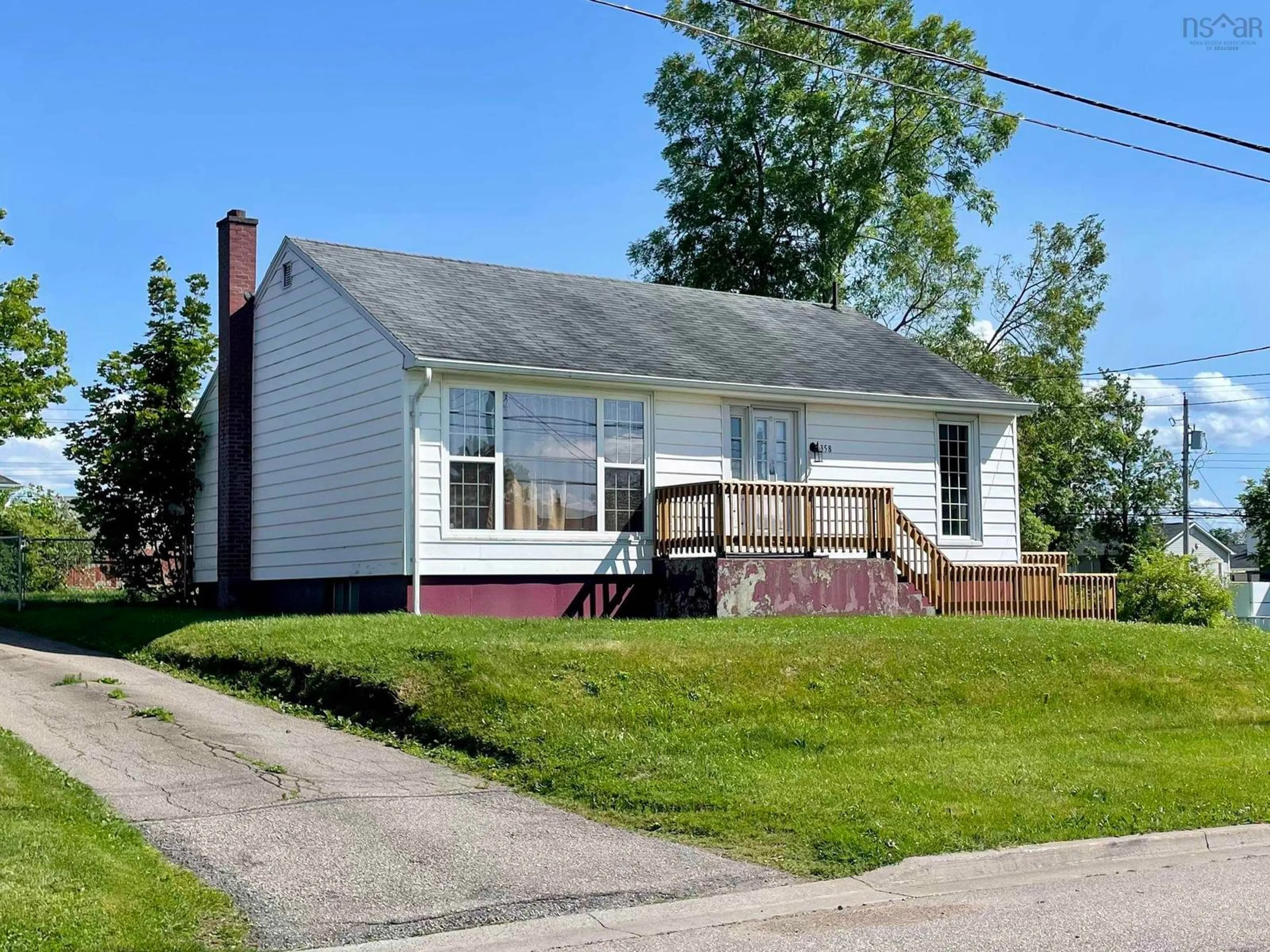 Home with vinyl exterior material, street for 358 Columbia St, Sydney Nova Scotia B1P 4K3