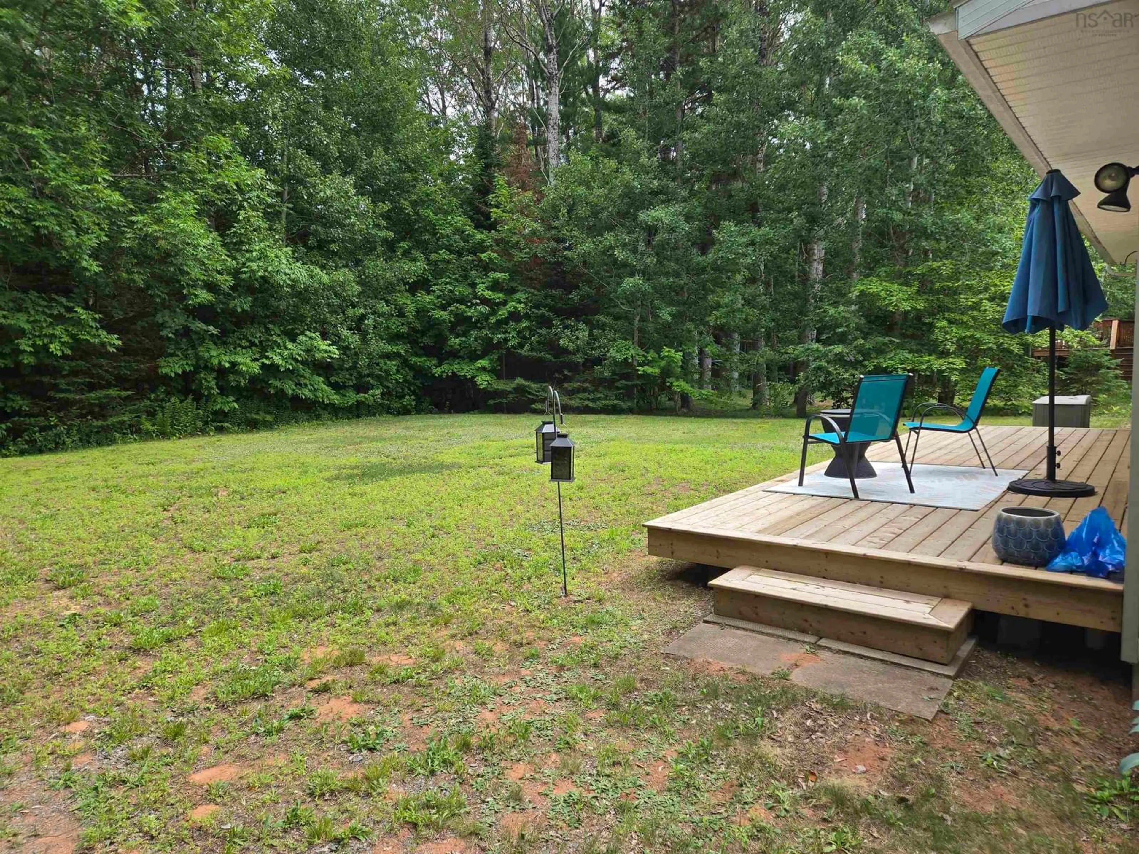 Patio, forest/trees view for 1126 Kaizer Dr, Centreville Nova Scotia B0P 1J0
