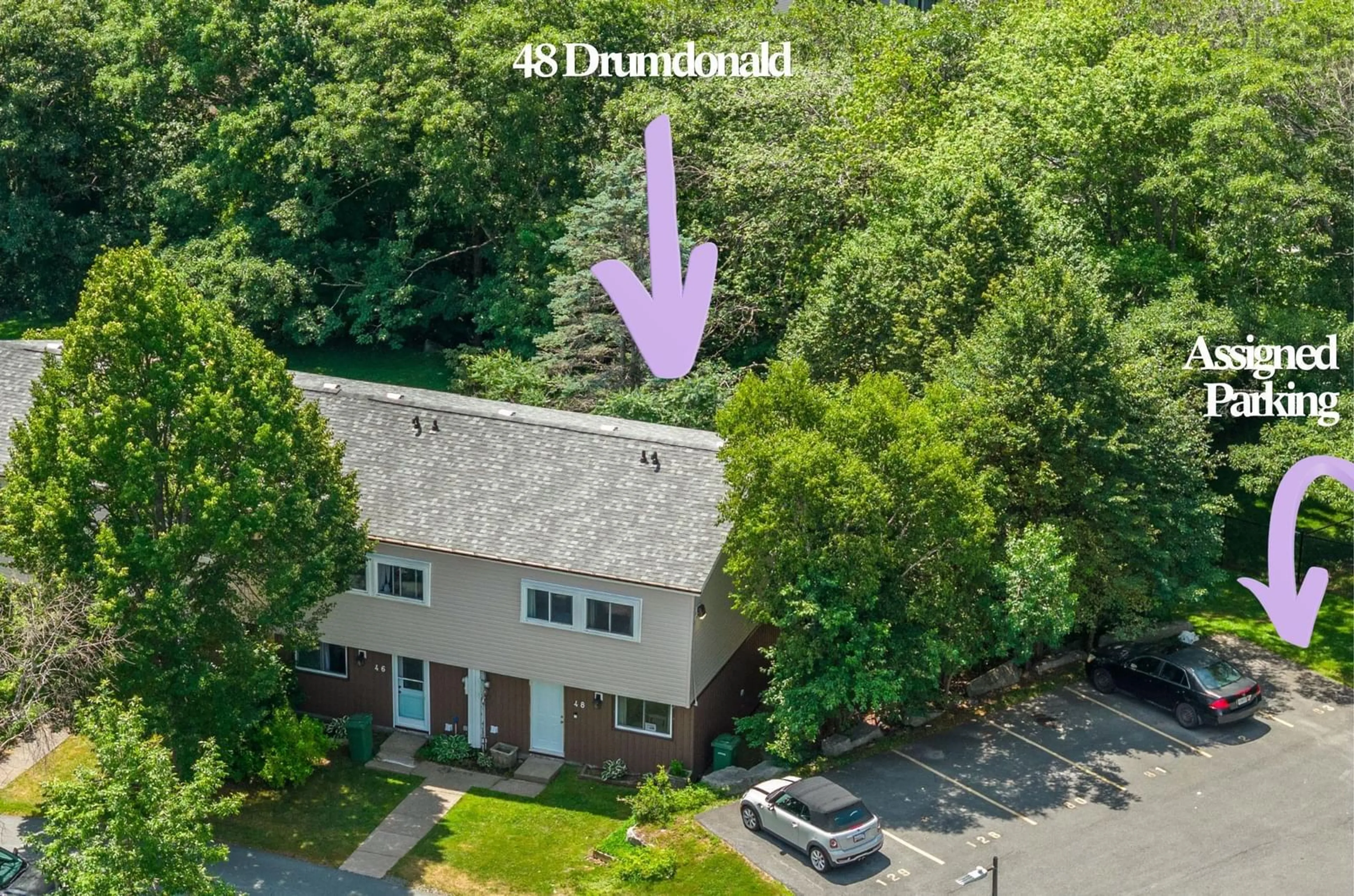 A pic from outside/outdoor area/front of a property/back of a property/a pic from drone, street for 48 Drumdonald Rd, Cowie Hill Nova Scotia B3P 2K9
