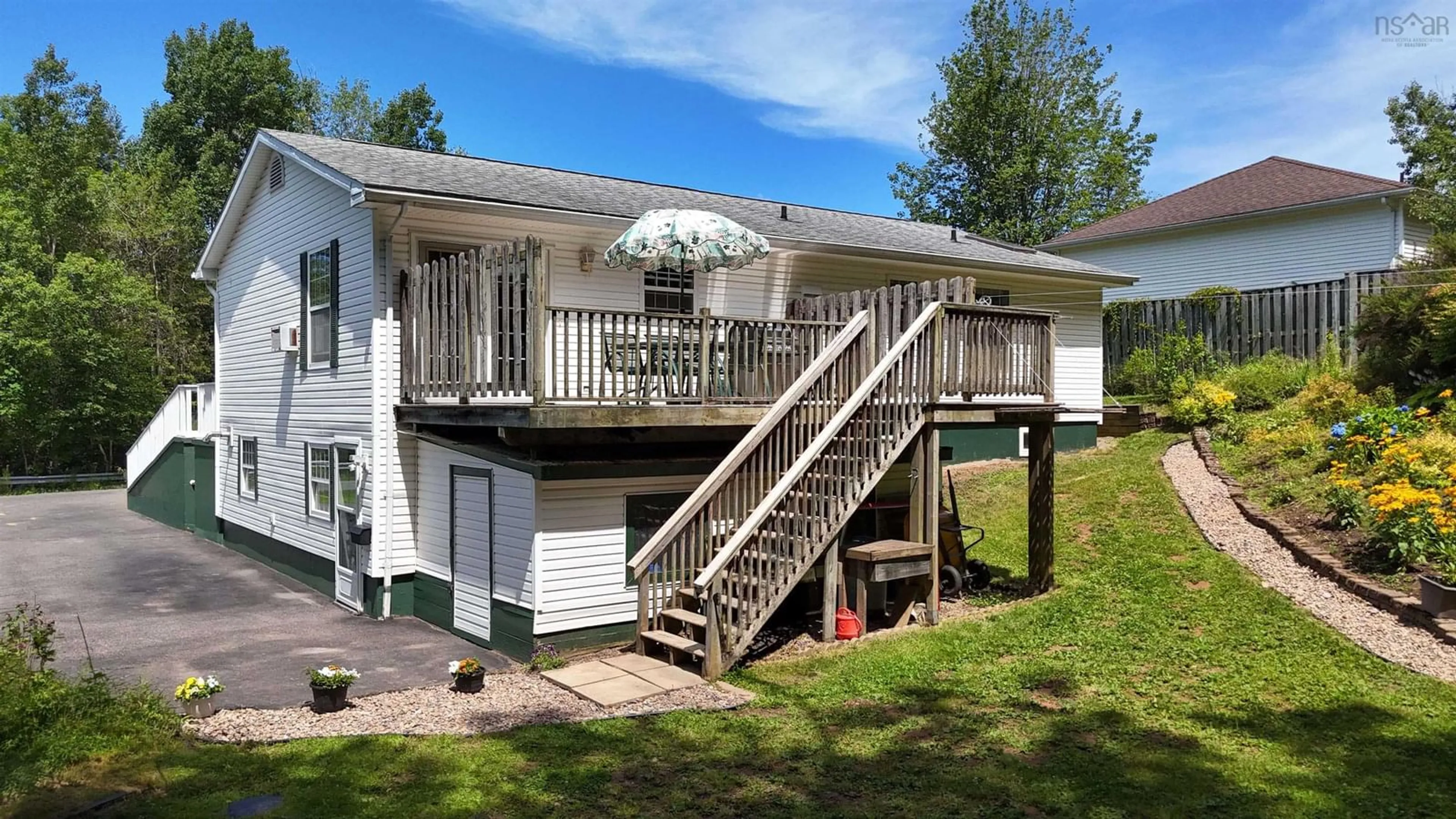 Patio, water/lake/river/ocean view for 50 Macdonald Park Rd, Kentville Nova Scotia B4N 5C7