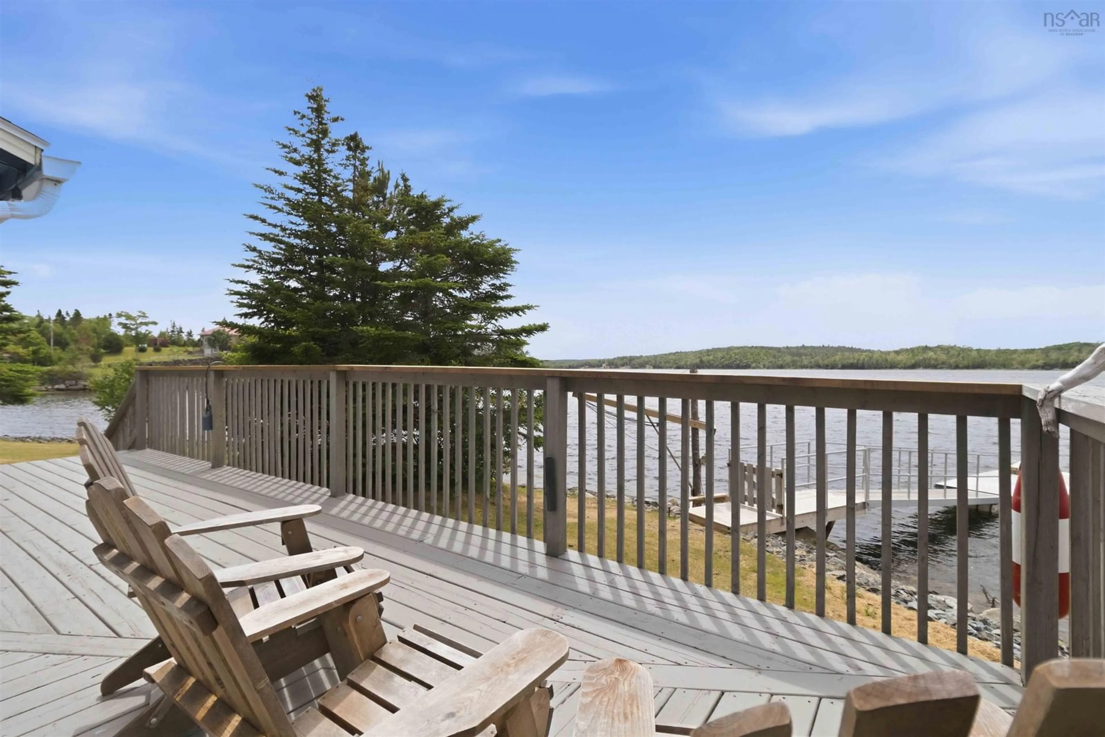Patio, water/lake/river/ocean view for 732 Ostrea Lake Rd, Ostrea Lake Nova Scotia B0J 2L0