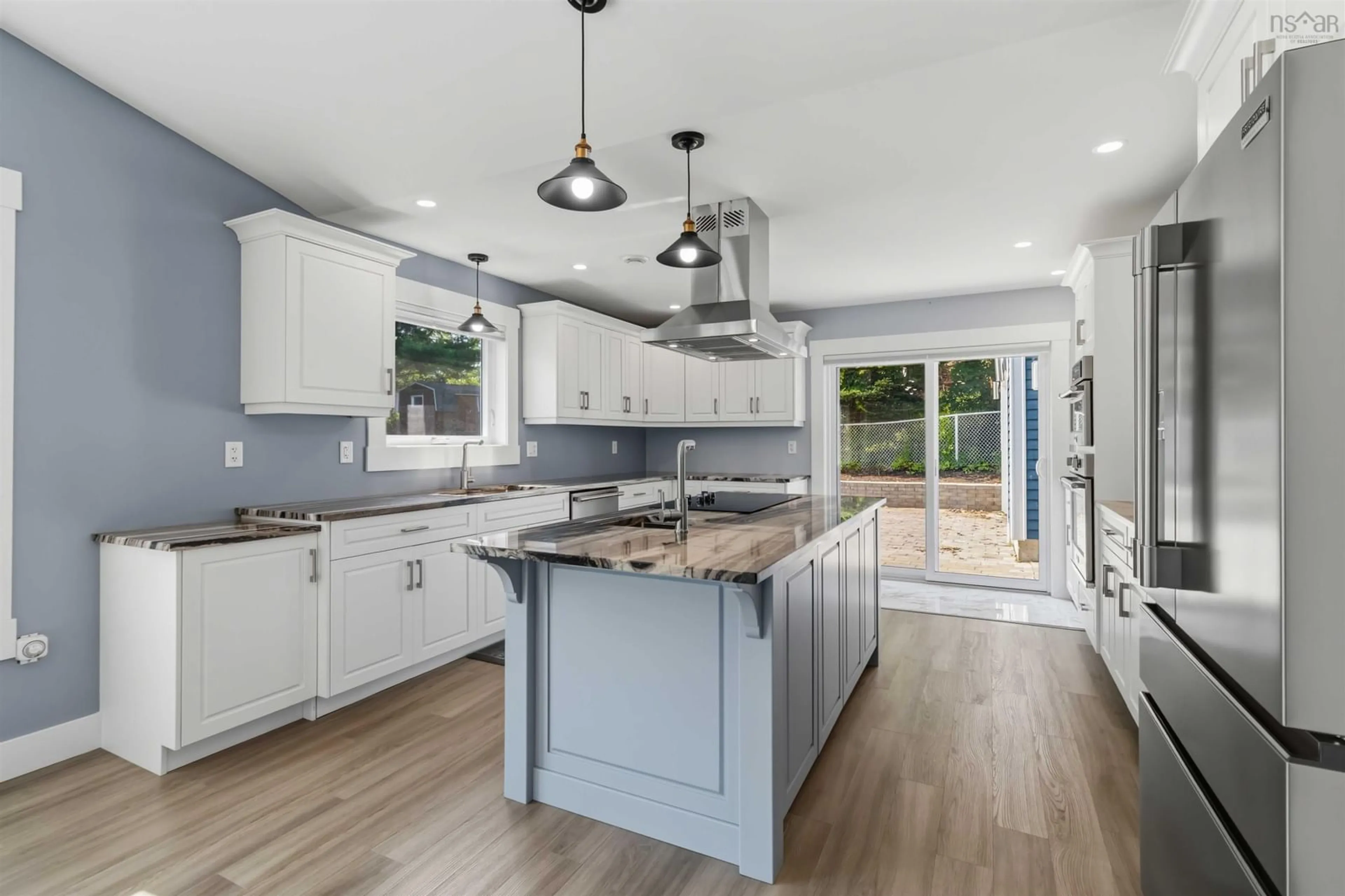 Open concept kitchen, ceramic/tile floor for 148 Old Sackville Rd, Lower Sackville Nova Scotia B4C 2J6