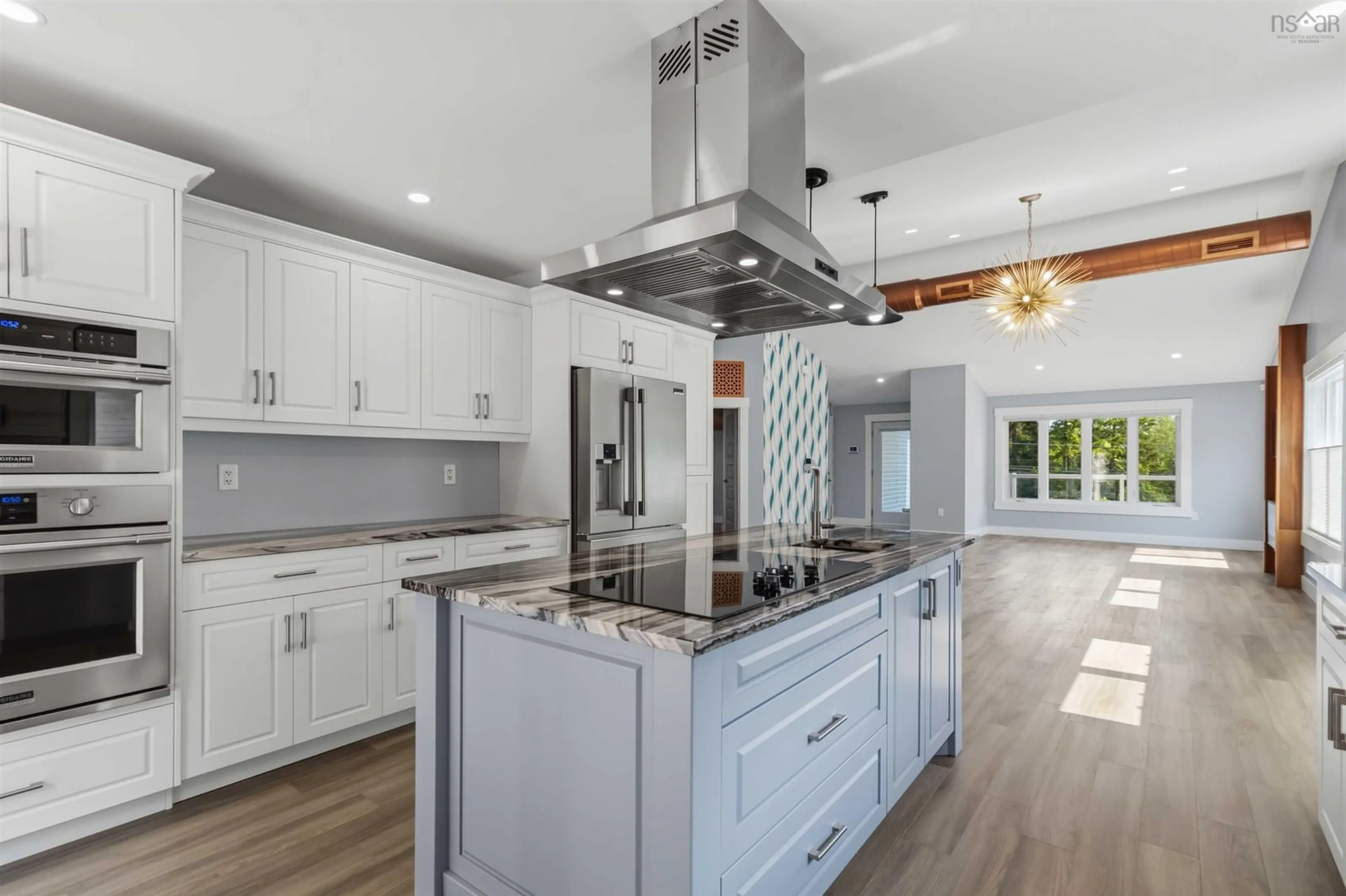 Open concept kitchen, ceramic/tile floor for 148 Old Sackville Rd, Lower Sackville Nova Scotia B4C 2J6