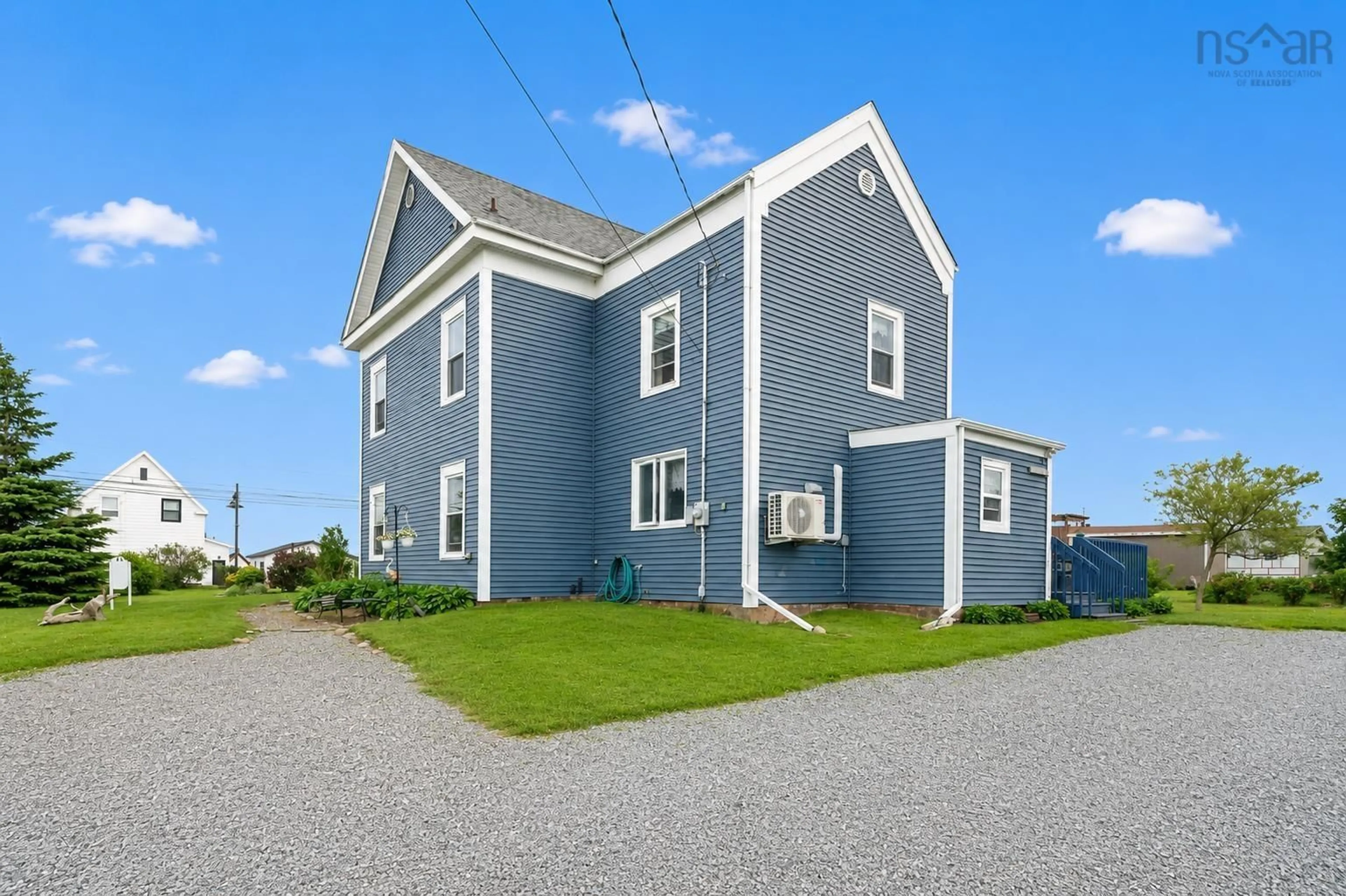 Home with vinyl exterior material, street for 2652 Morien Hwy, Port Morien Nova Scotia B1B 1C6
