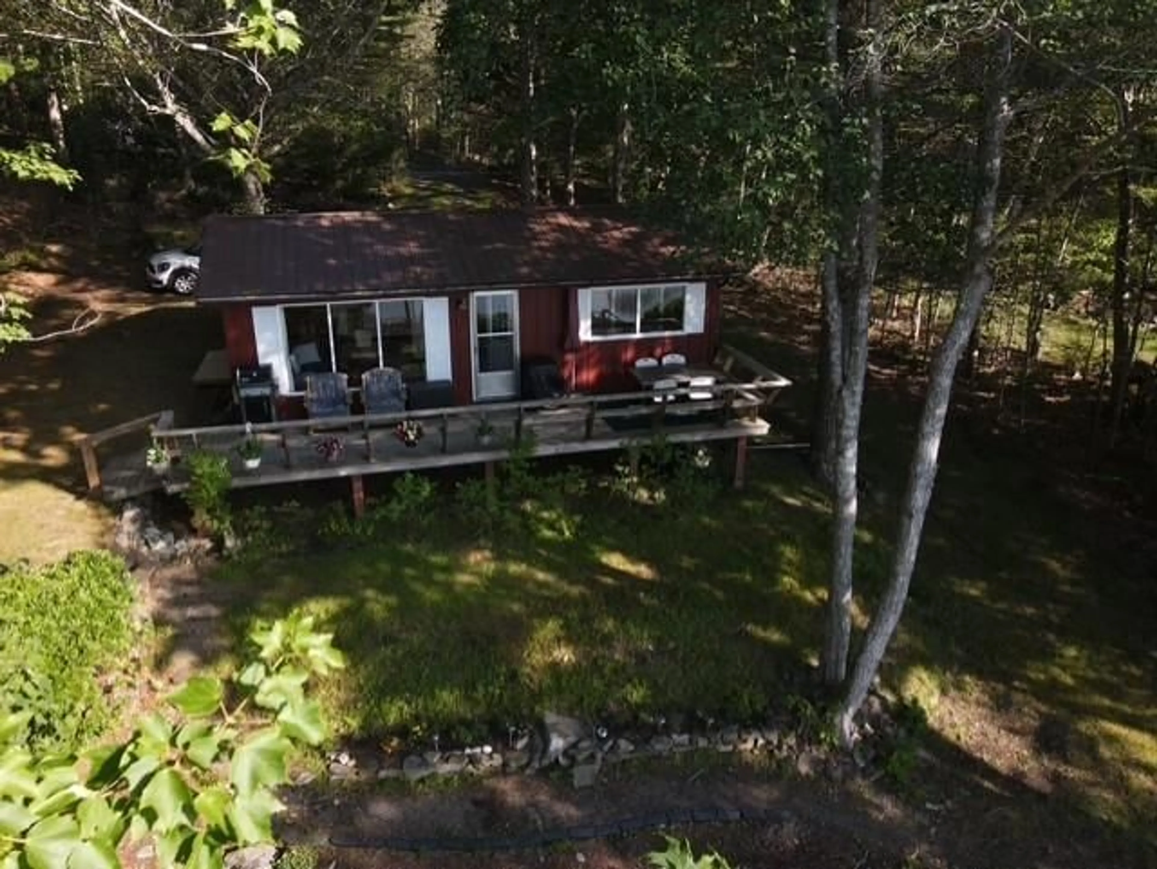 A pic from outside/outdoor area/front of a property/back of a property/a pic from drone, water/lake/river/ocean view for 109 Henley Rd, Labelle Nova Scotia B4V 8T8