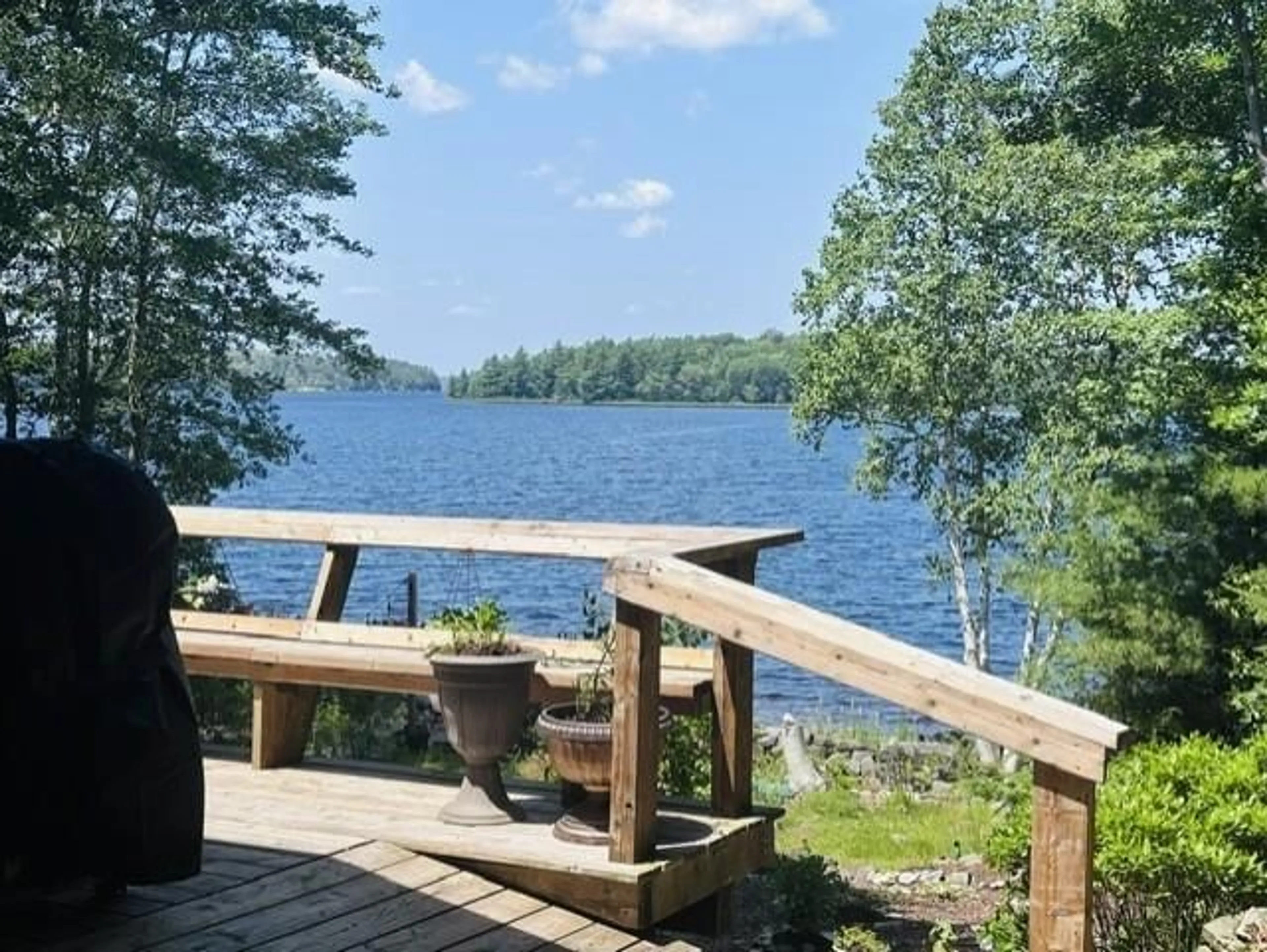 Patio, water/lake/river/ocean view for 109 Henley Rd, Labelle Nova Scotia B4V 8T8