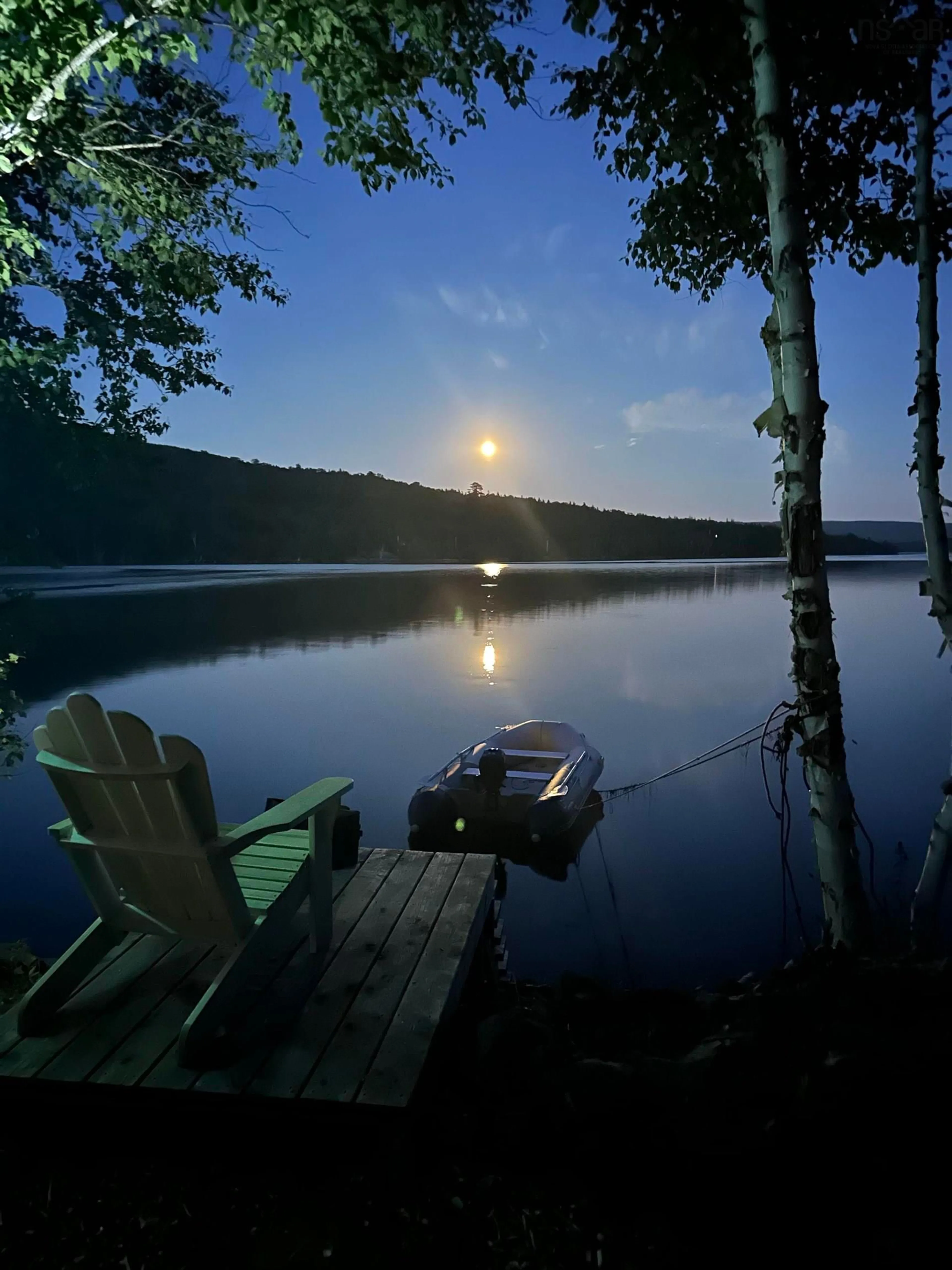 Patio, water/lake/river/ocean view for 49069 Cabot Trail, North River Nova Scotia B0E 1B0