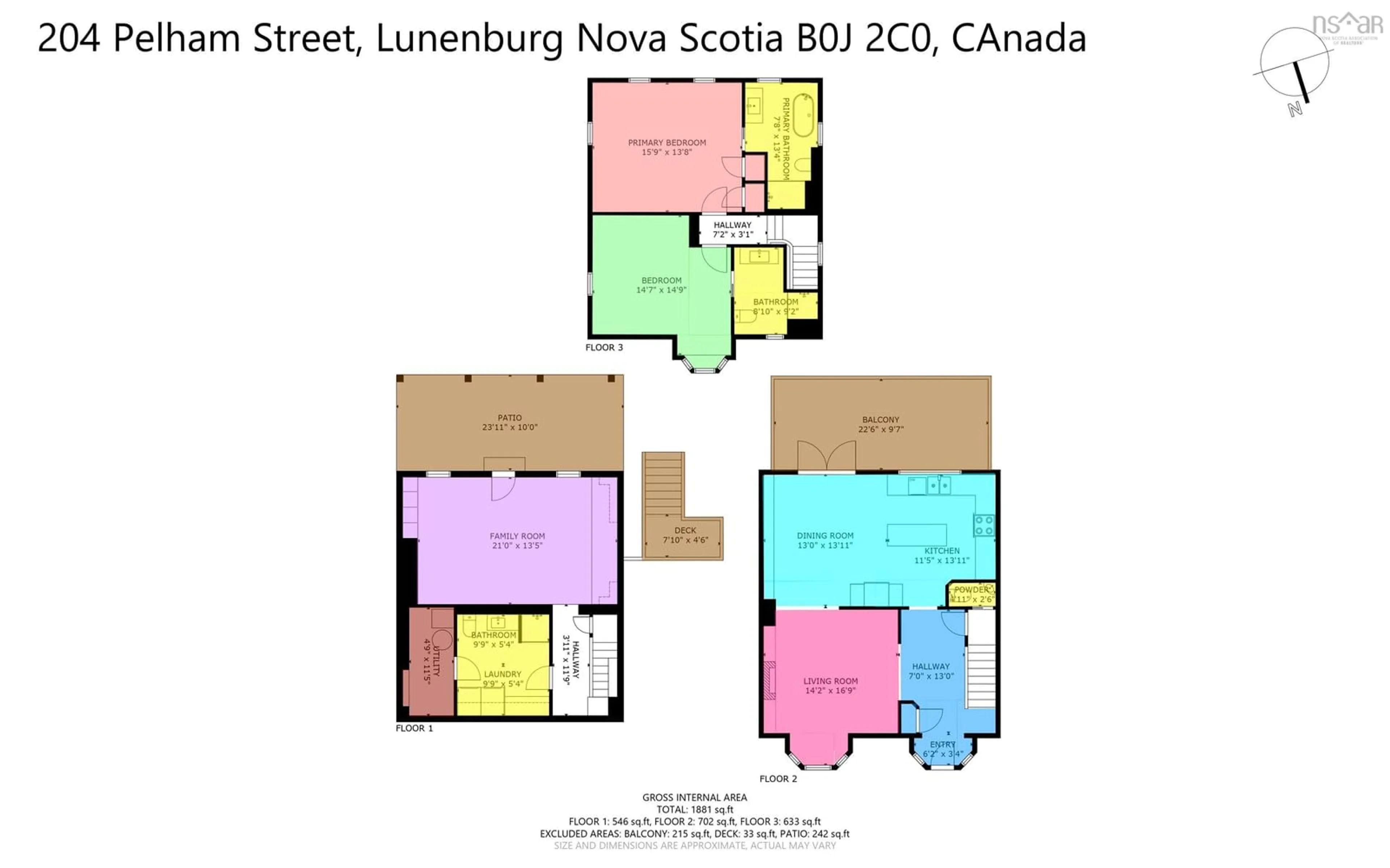 Floor plan for Pelham Street Lunenburg #204, Lunenburg Nova Scotia B0J 2C0