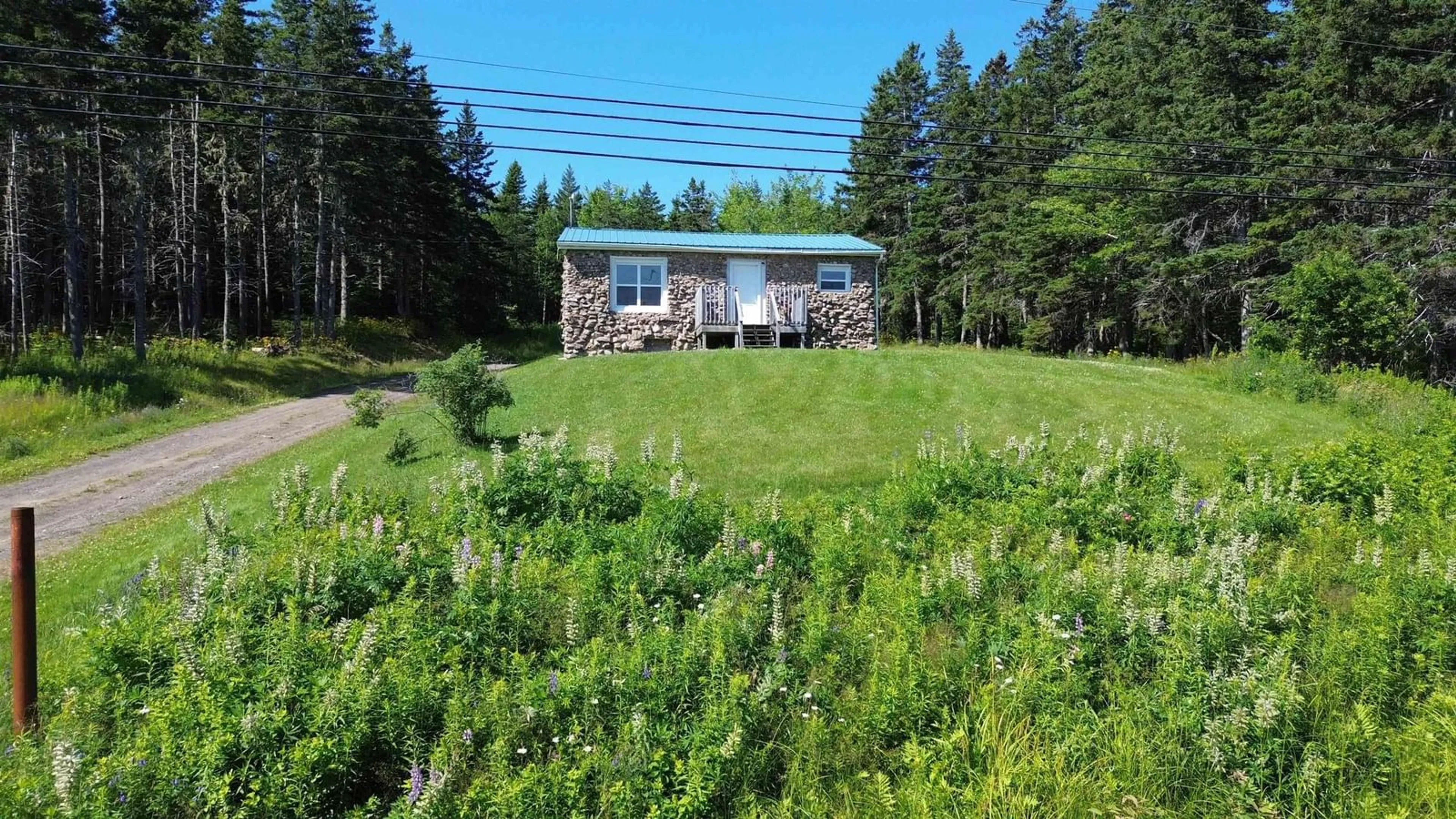 A pic from outside/outdoor area/front of a property/back of a property/a pic from drone, forest/trees view for 13628 Hwy 4, Aulds Cove Nova Scotia B0H 1P0