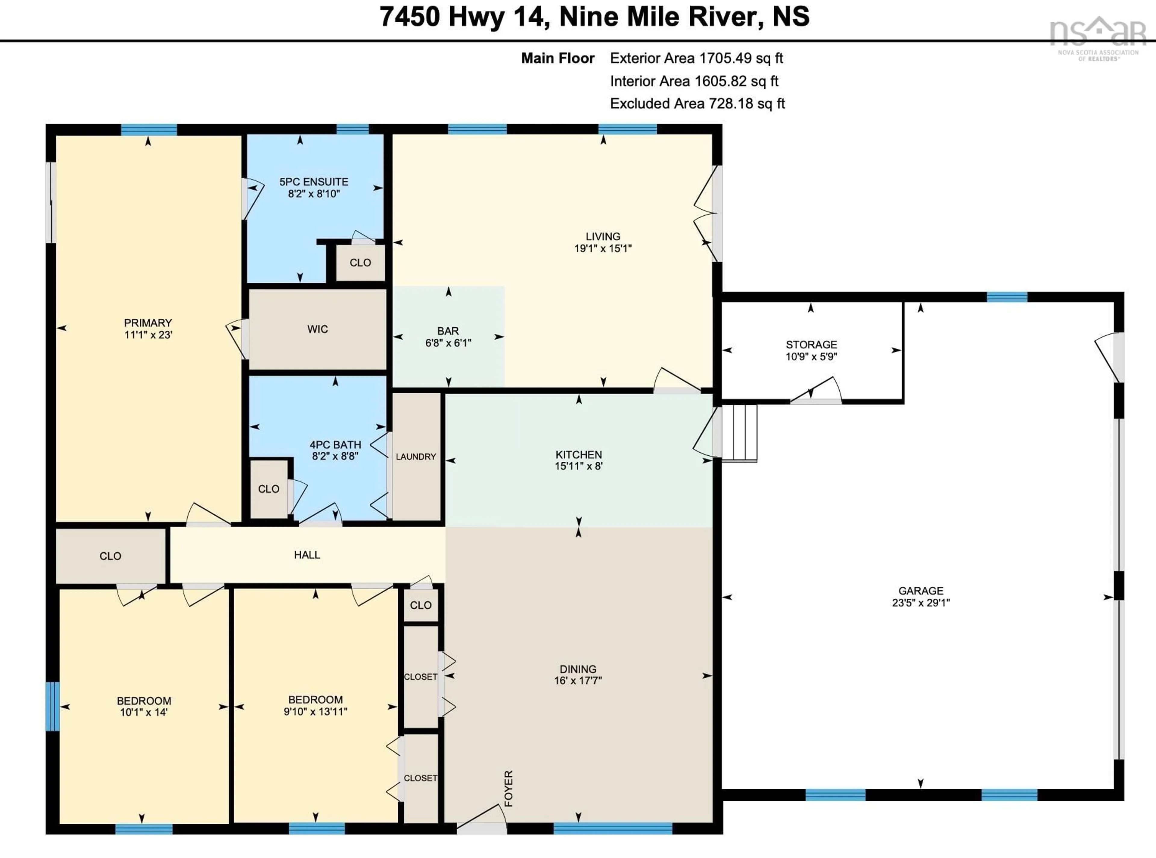 Floor plan for 7450 Highway 14, Nine Mile River Nova Scotia B2S 2T8