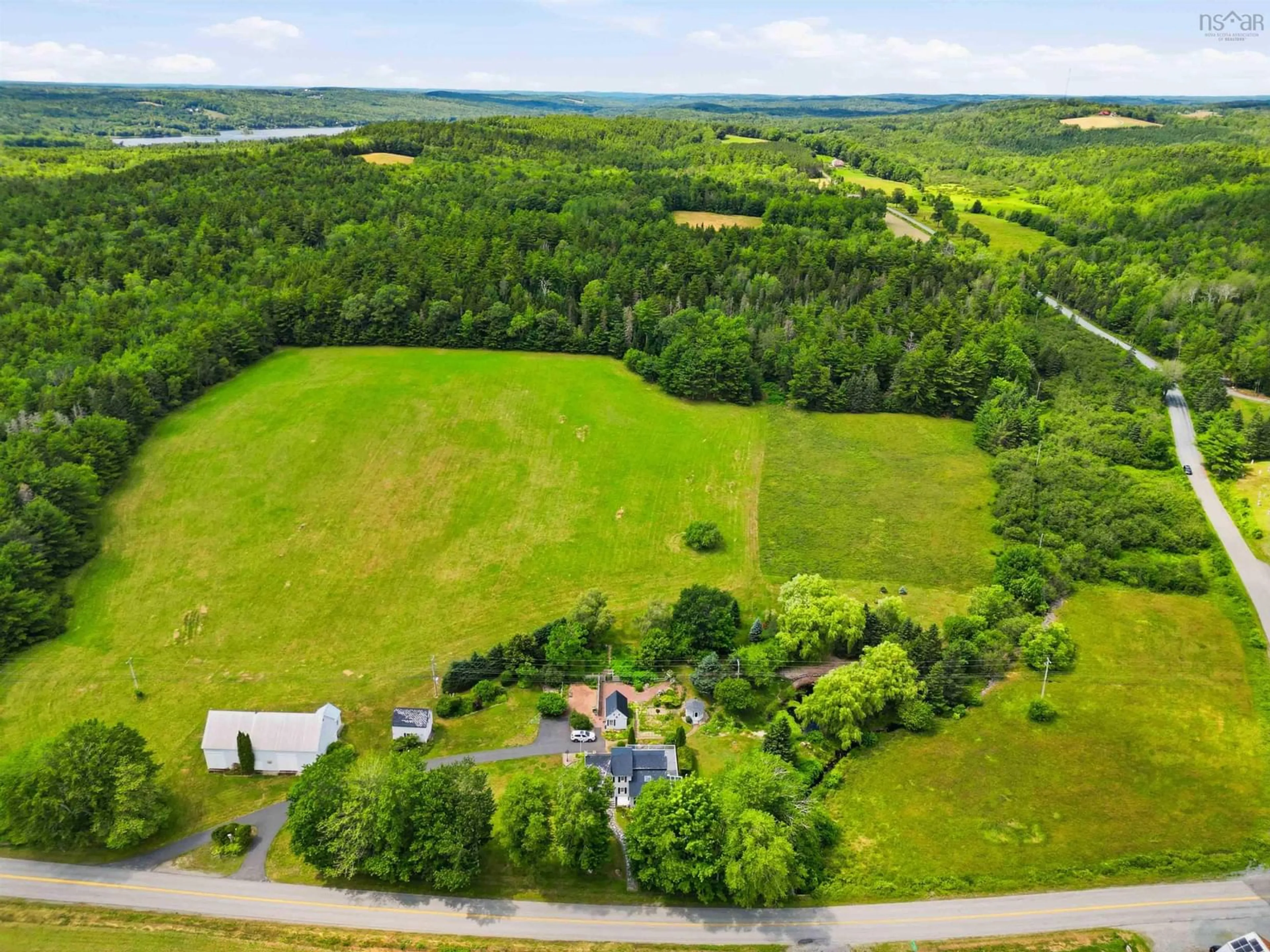 A pic from outside/outdoor area/front of a property/back of a property/a pic from drone, forest/trees view for 259 Feeners Corner Rd, West Northfield Nova Scotia B4V 5E4