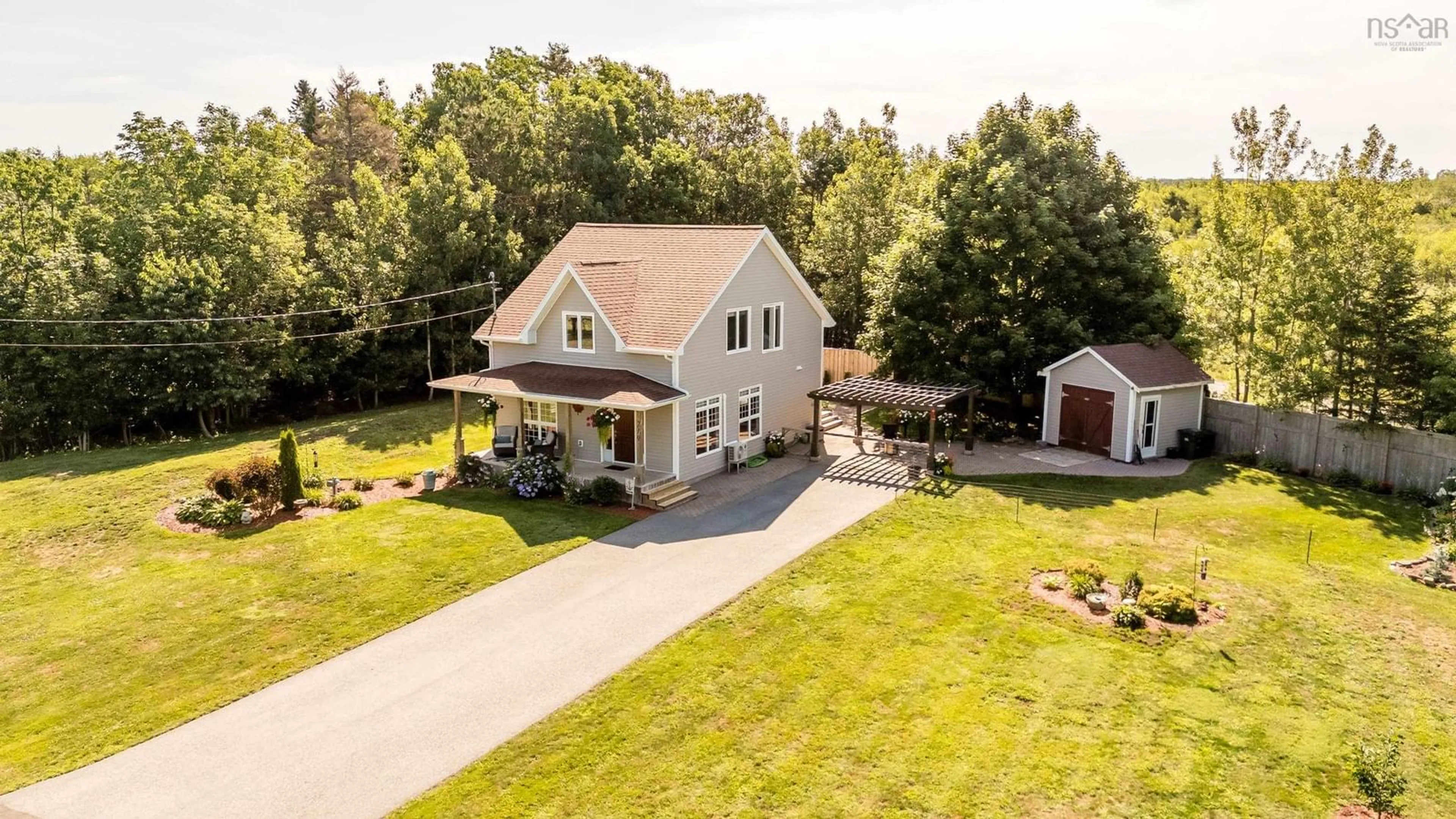 A pic from outside/outdoor area/front of a property/back of a property/a pic from drone, street for 219 West Old Post Rd, Smiths Cove Nova Scotia B0S 1S0