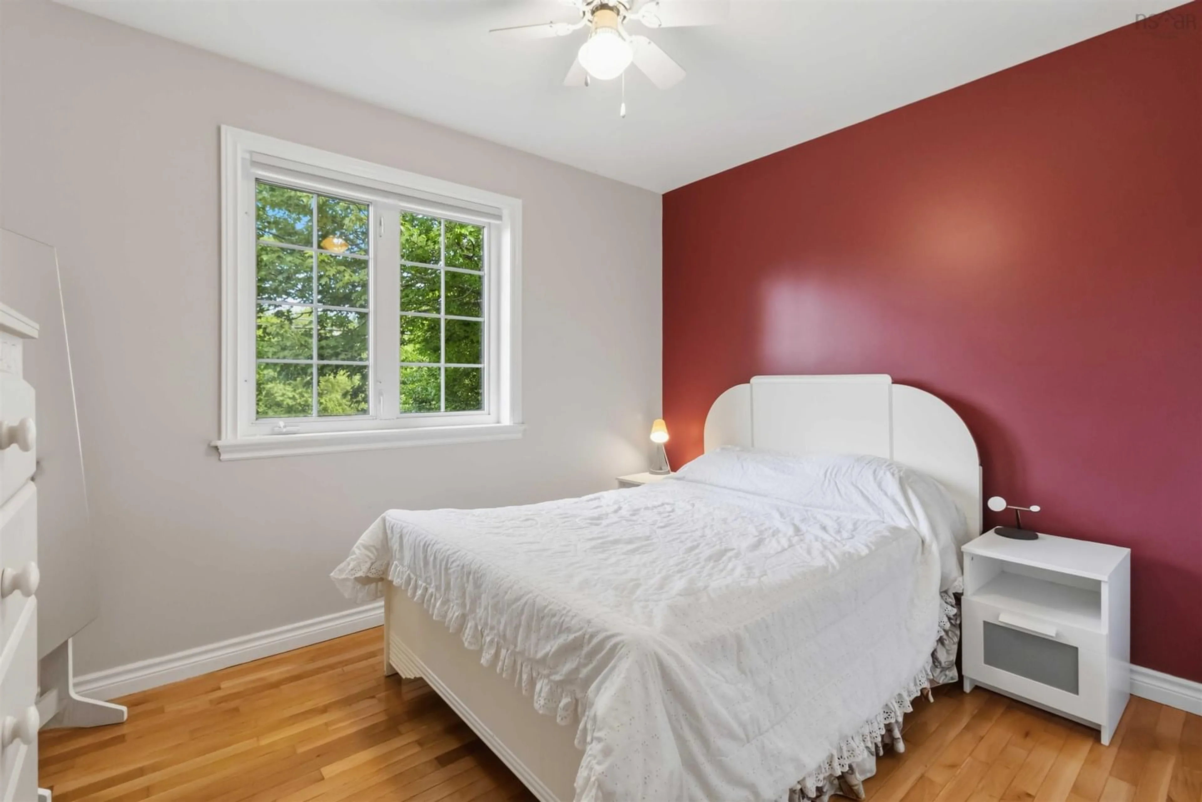 Bedroom with bed, wood/laminate floor for 196 St. George Blvd, Hammonds Plains Nova Scotia B4B 1K7