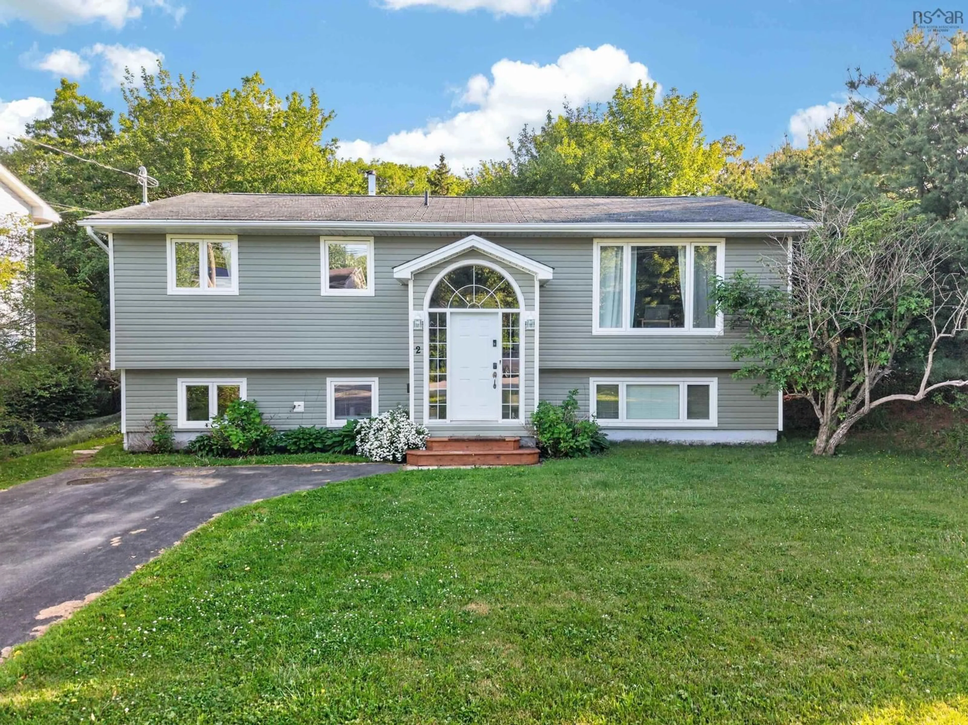 Home with vinyl exterior material, street for 2 Randall St, Dartmouth Nova Scotia B2Y 4K8