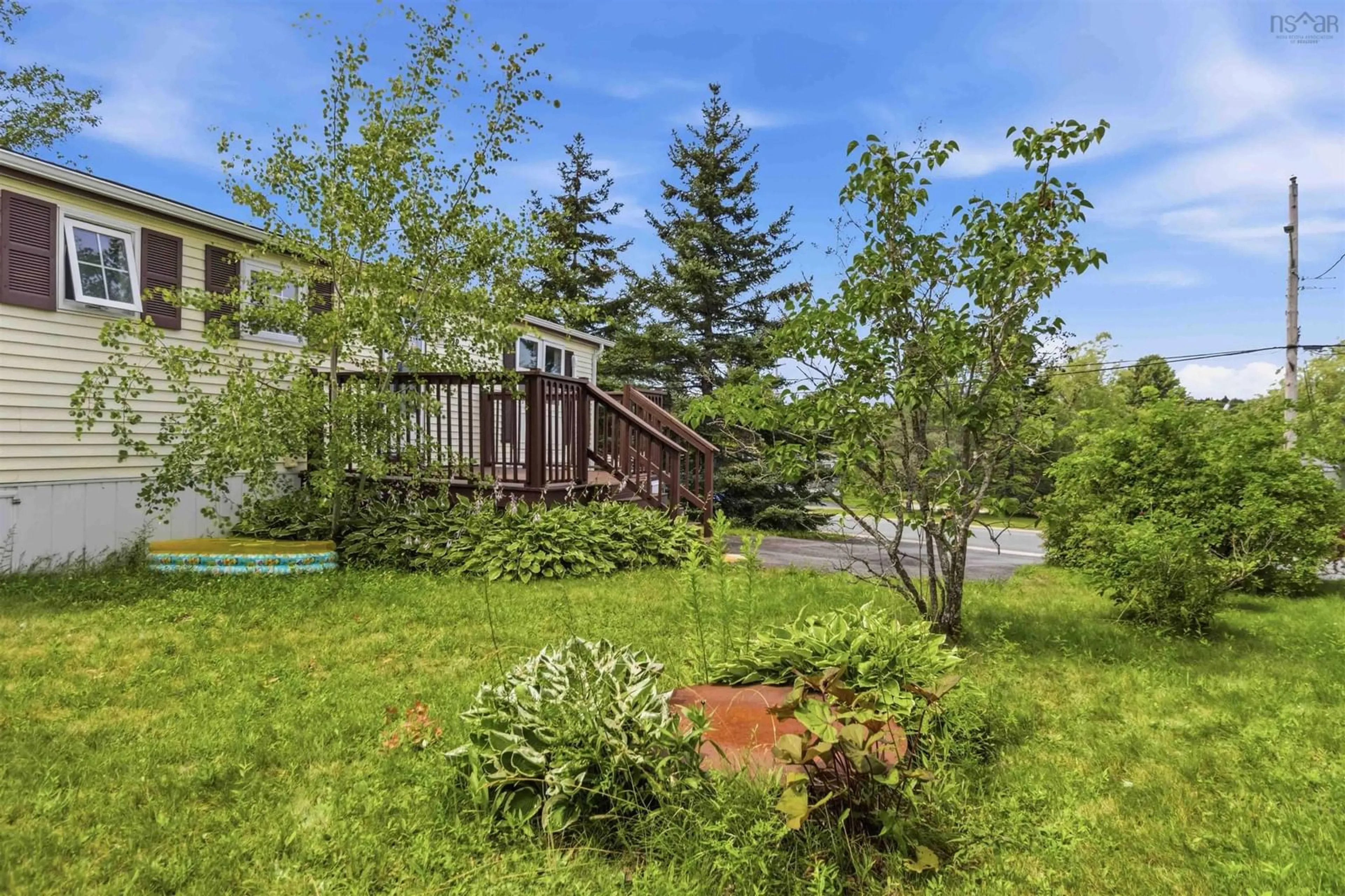 Patio, forest/trees view for 22 Yeadon Dr, Middle Sackville Nova Scotia B4E 2Z4
