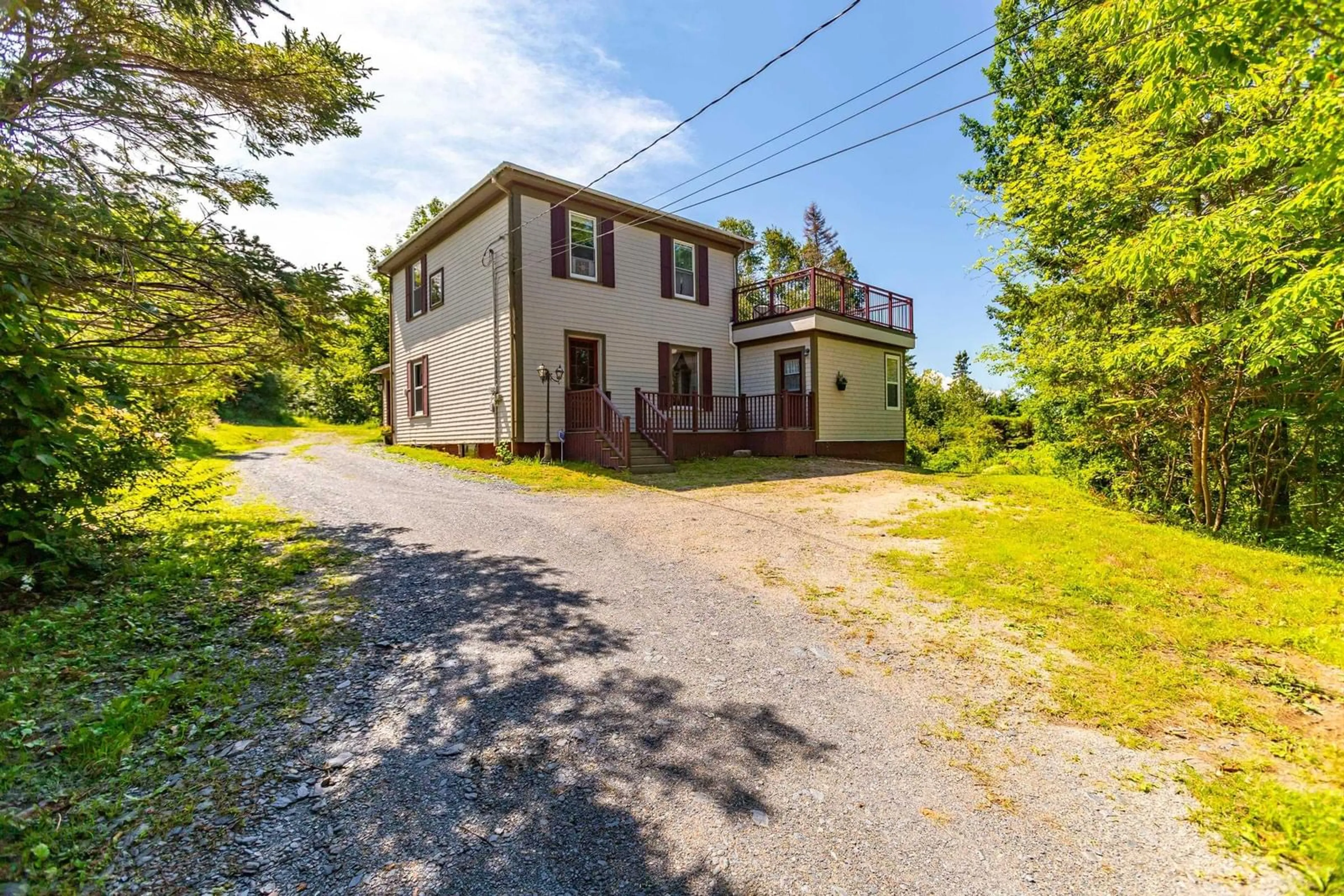 A pic from outside/outdoor area/front of a property/back of a property/a pic from drone, building for 3648 Highway 1, Allains Creek Nova Scotia B0S 1A0