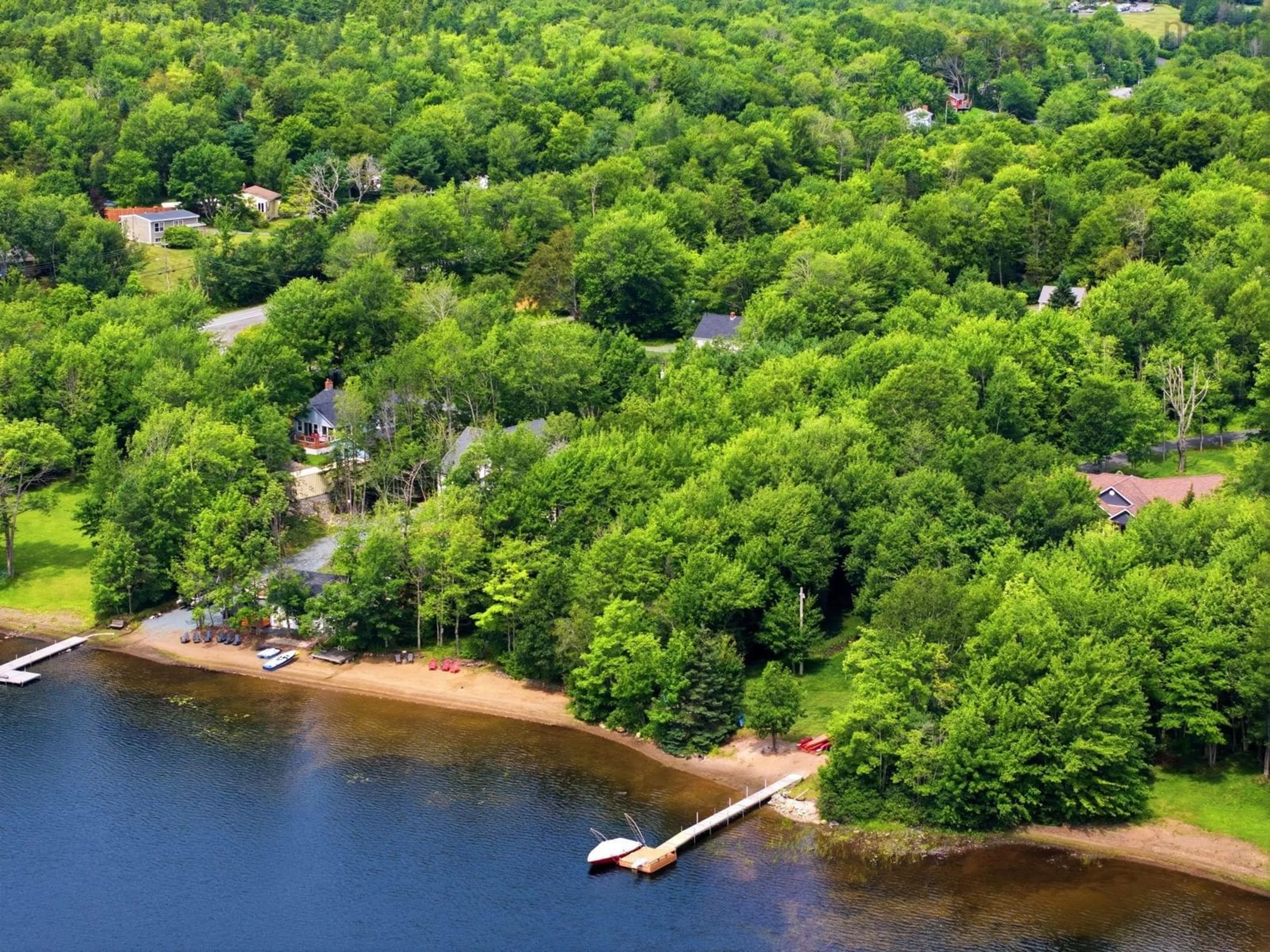 A pic from outside/outdoor area/front of a property/back of a property/a pic from drone, water/lake/river/ocean view for 14 Lawrence Robinson Lane, Windsor Junction Nova Scotia B2T 1G1