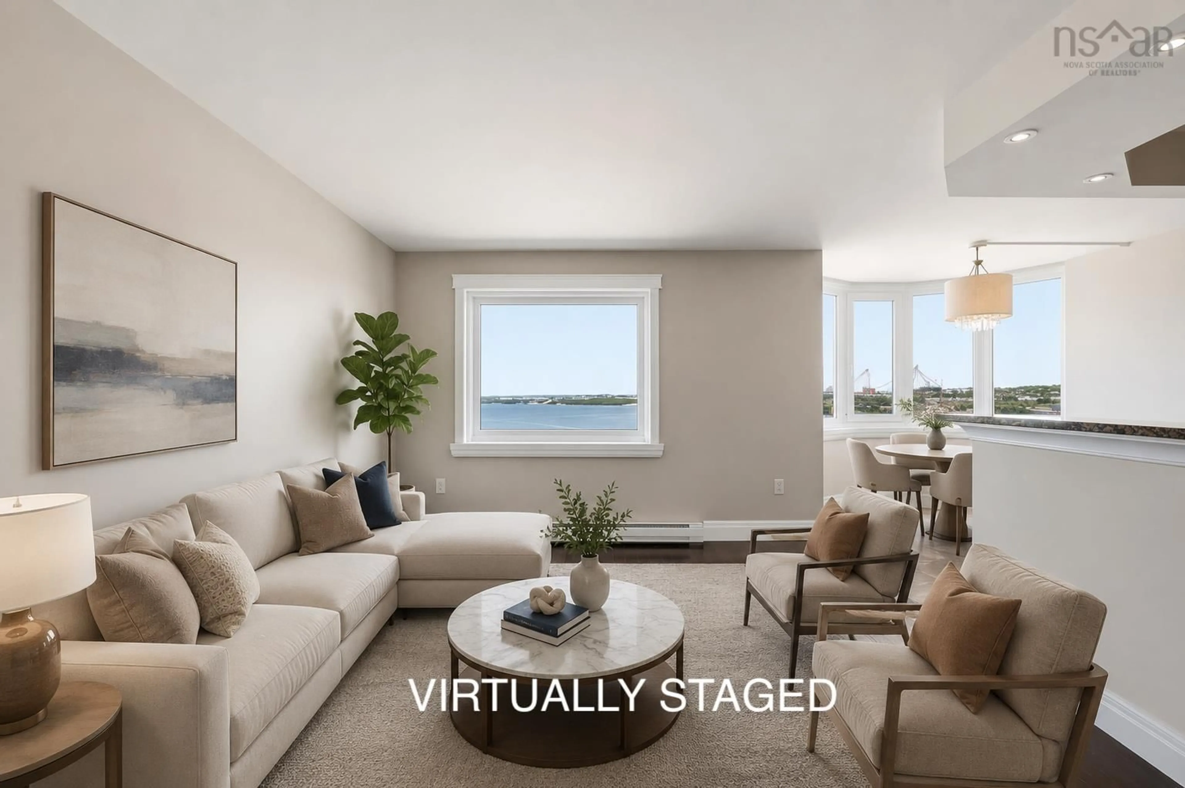 Living room with furniture, floor is not visible for 45 Vimy Ave #516, Halifax Nova Scotia B3M 4C5
