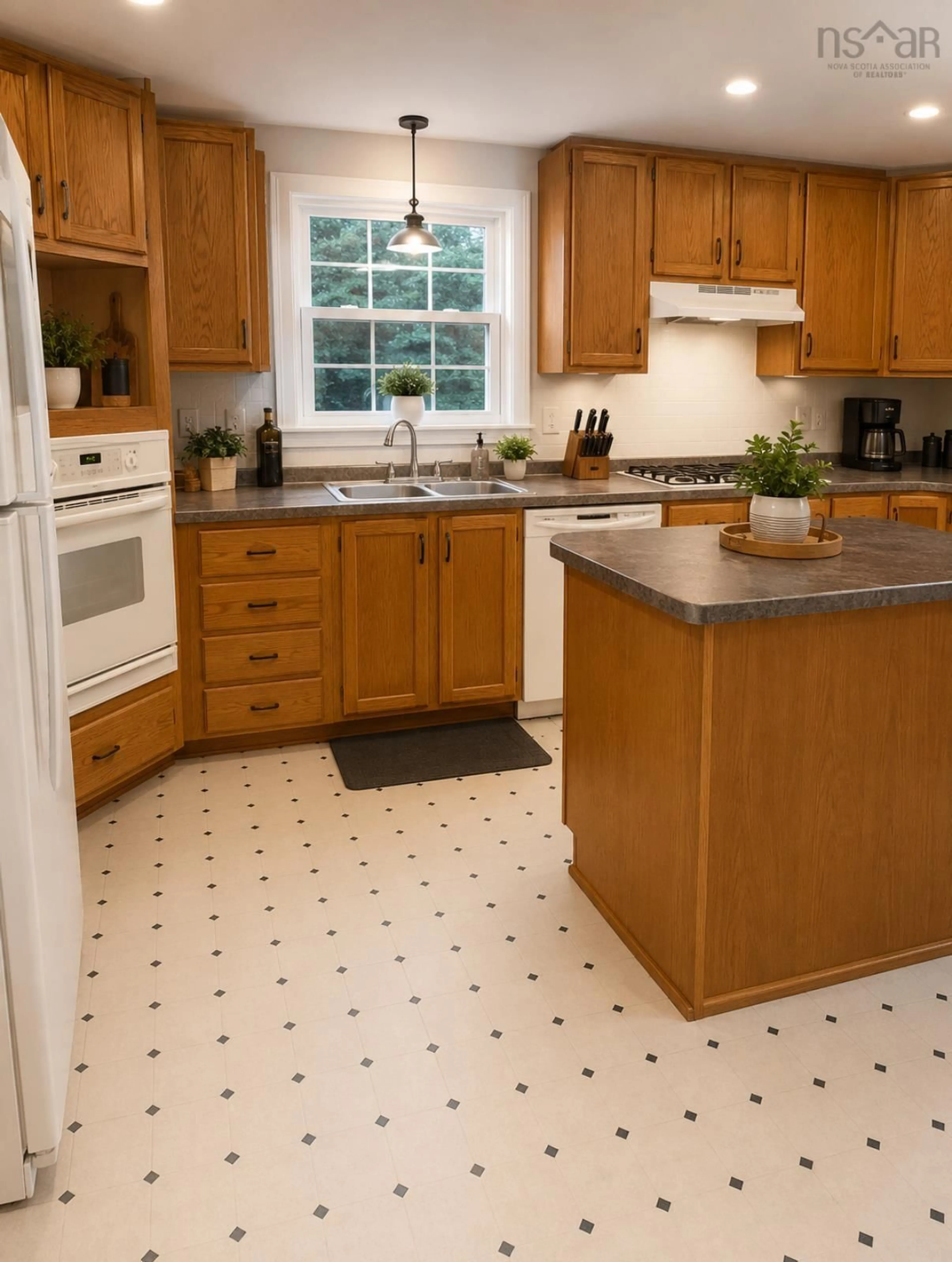 Standard kitchen, ceramic/tile floor for 1001 Evans Way, Westville Nova Scotia B0K 2A0
