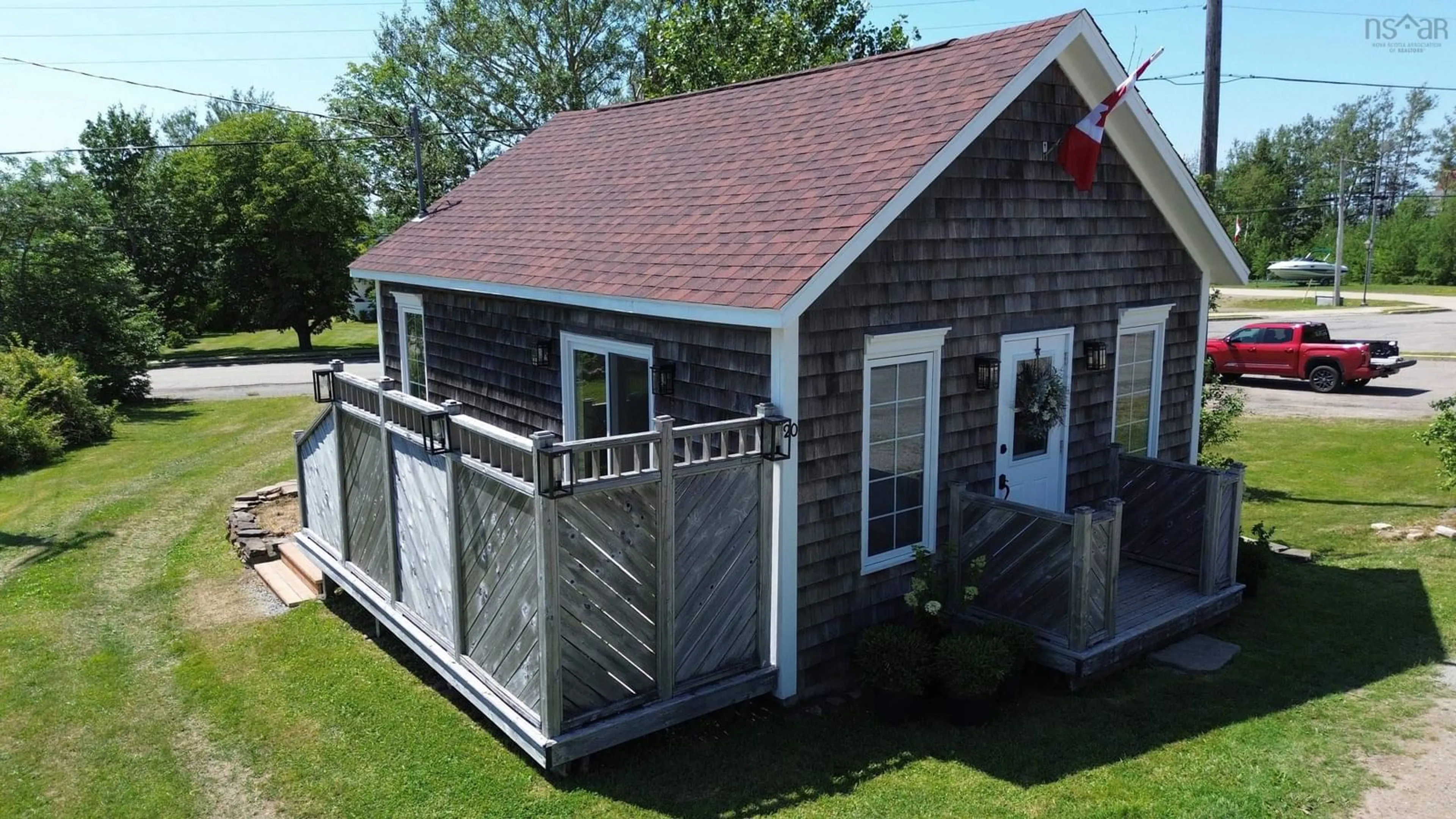 A pic from outside/outdoor area/front of a property/back of a property/a pic from drone, building for 20 High Rd, Port Hood Nova Scotia B0E 2W0