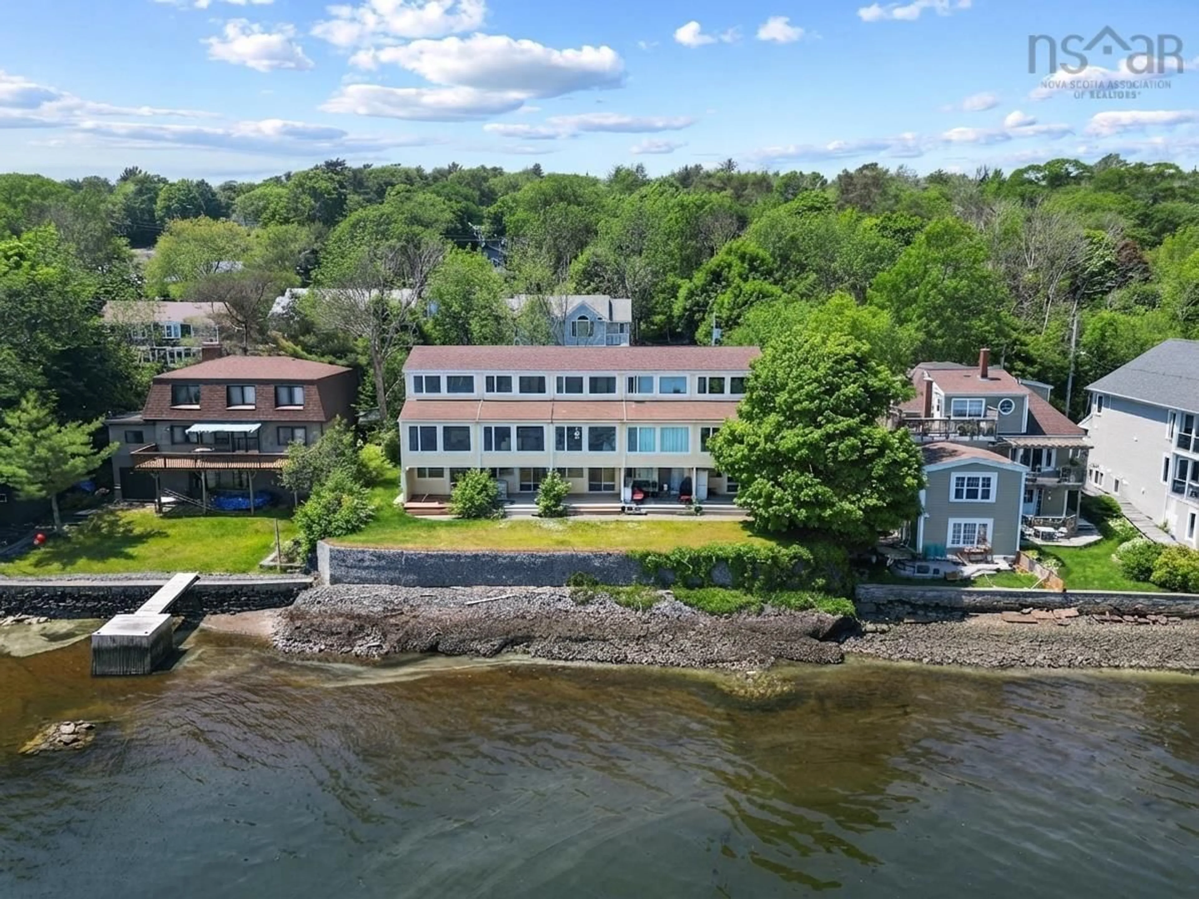 A pic from outside/outdoor area/front of a property/back of a property/a pic from drone, water/lake/river/ocean view for Shore Drive Dr #479, Bedford Nova Scotia B4A 2E9