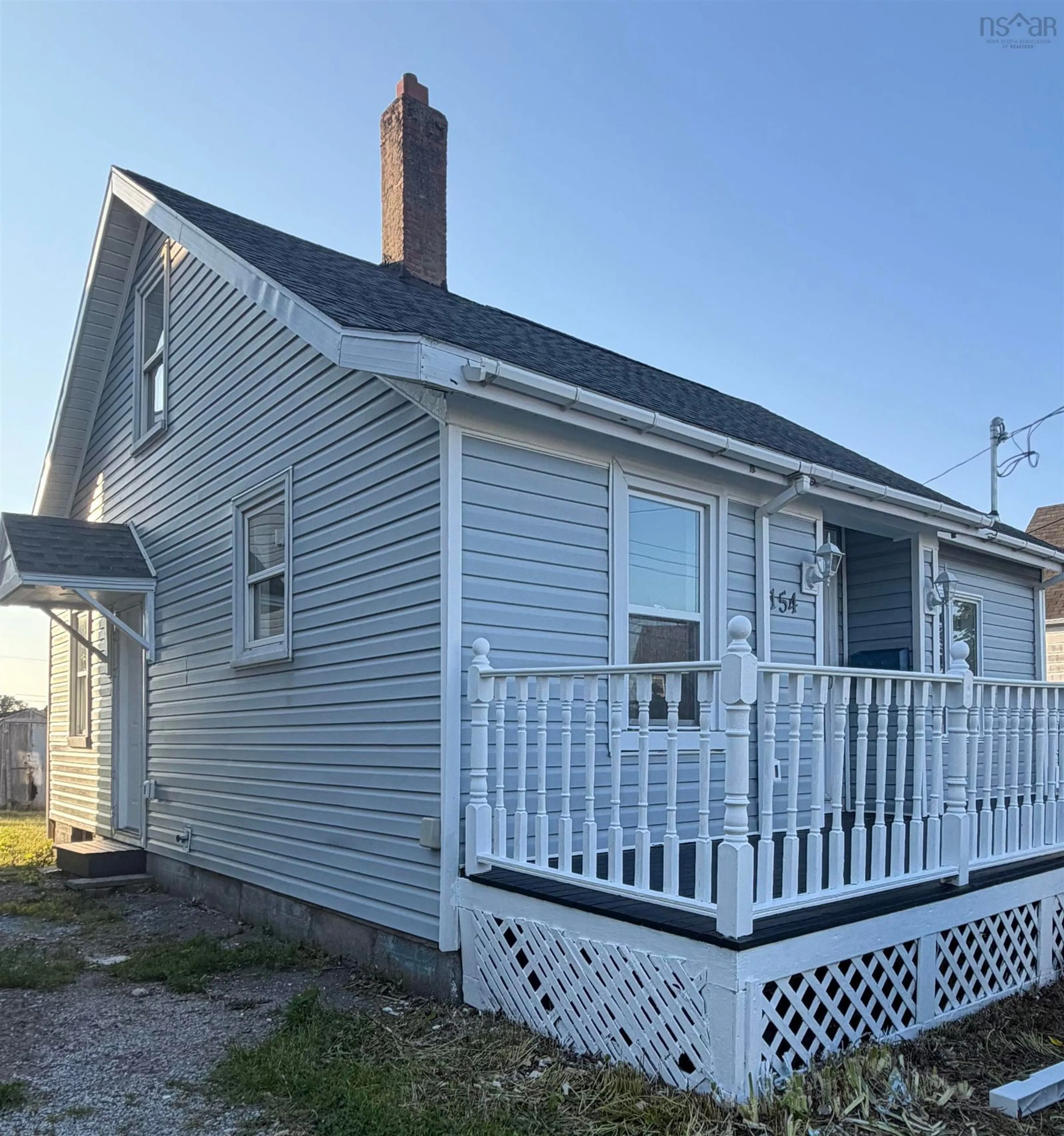 Home with vinyl exterior material, street for 154 Cottage St, Glace Bay Nova Scotia B1A 3T6