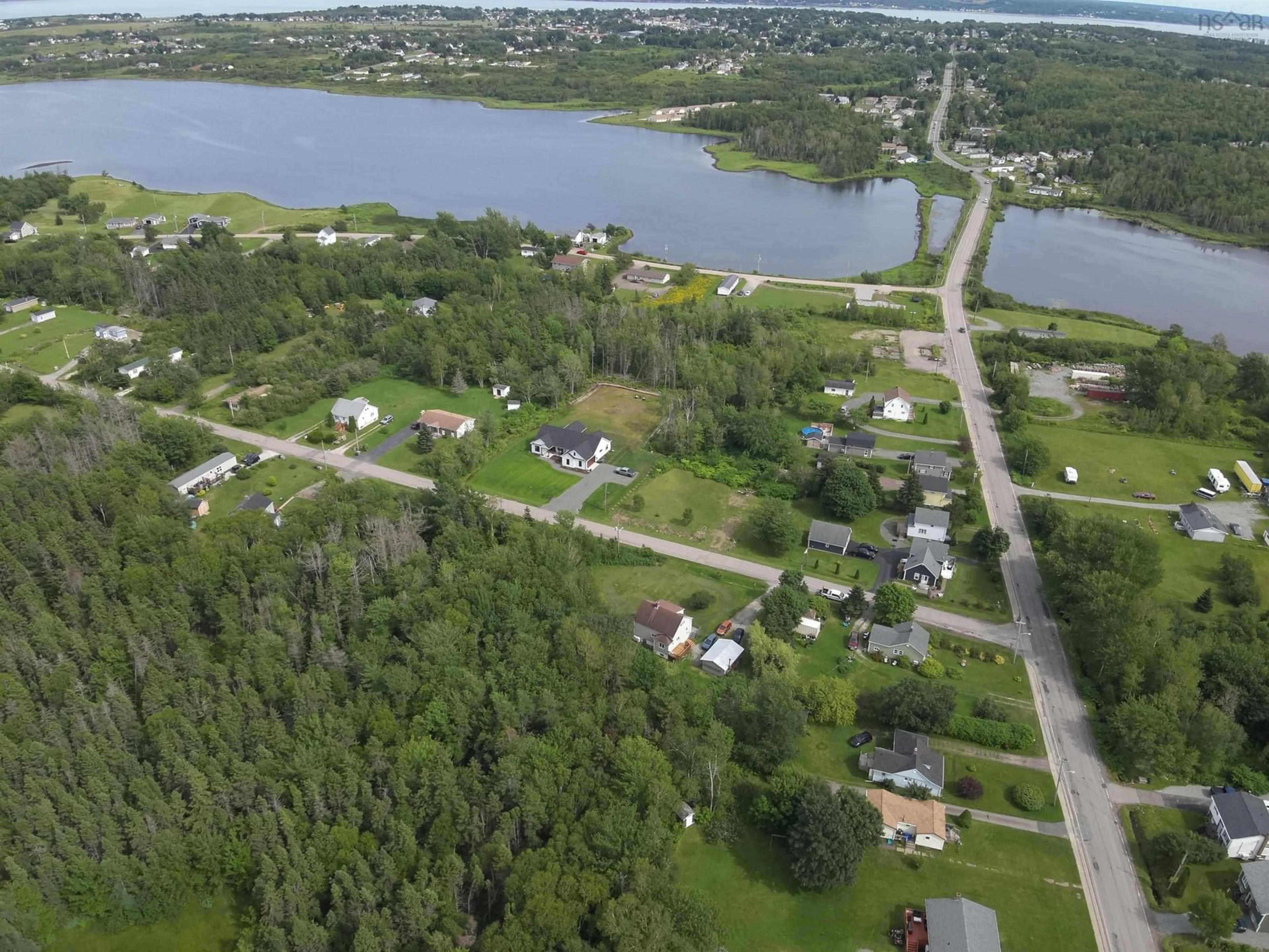 A pic from outside/outdoor area/front of a property/back of a property/a pic from drone, water/lake/river/ocean view for 19 Oram Dr, Florence Nova Scotia B1Y 1M8