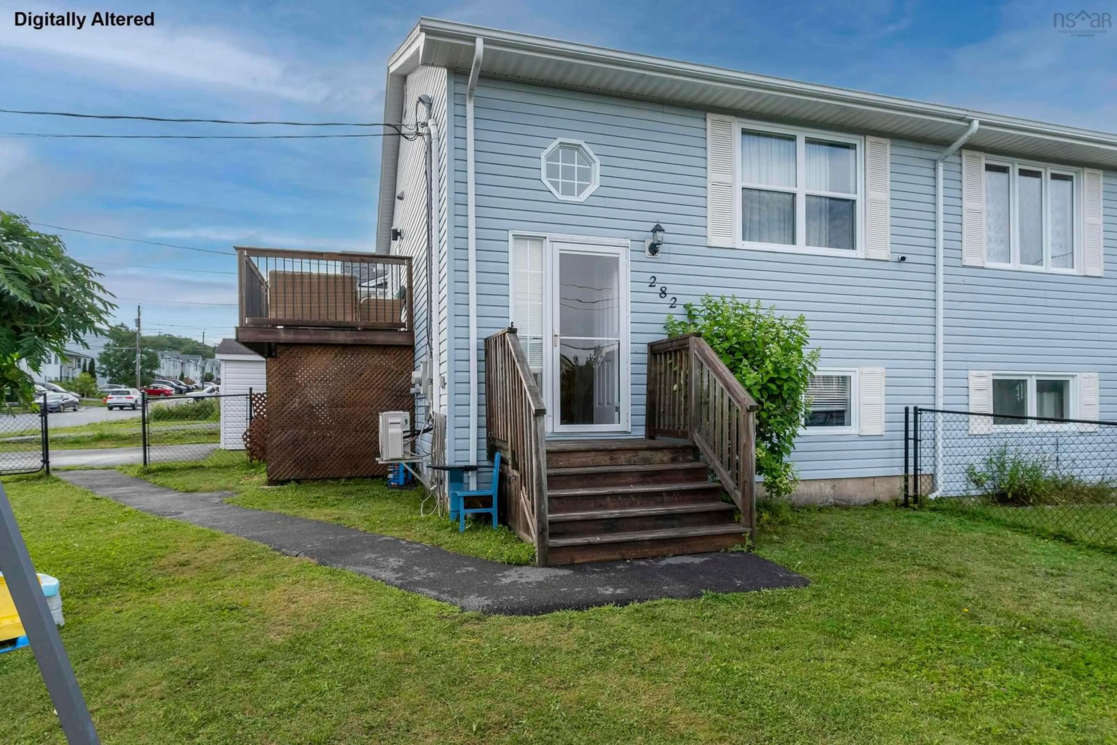 Home with vinyl exterior material, street for 282 Charles Rd, Timberlea Nova Scotia B3T 1N6